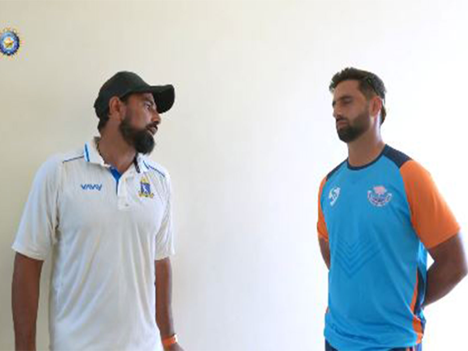 Mohammed Shami with Aquib Nabi. (Photo: @BCCI Domestic X)