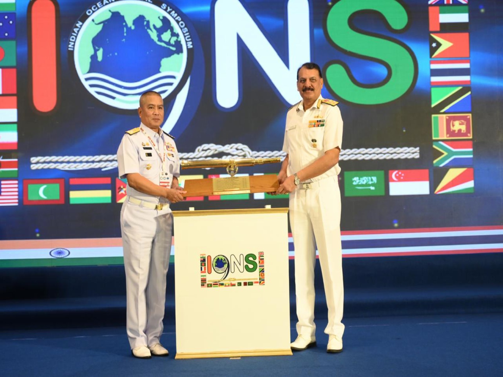 India assumes Chairmanship of Indian Ocean Naval Symposium at 9th Conclave in Visakhapatnam (Photo/IndianNavy) India assumes Chairmanship of Indian Ocean Naval Symposium at 9th Conclave in Visakhapatnam (Photo/IndianNavy)