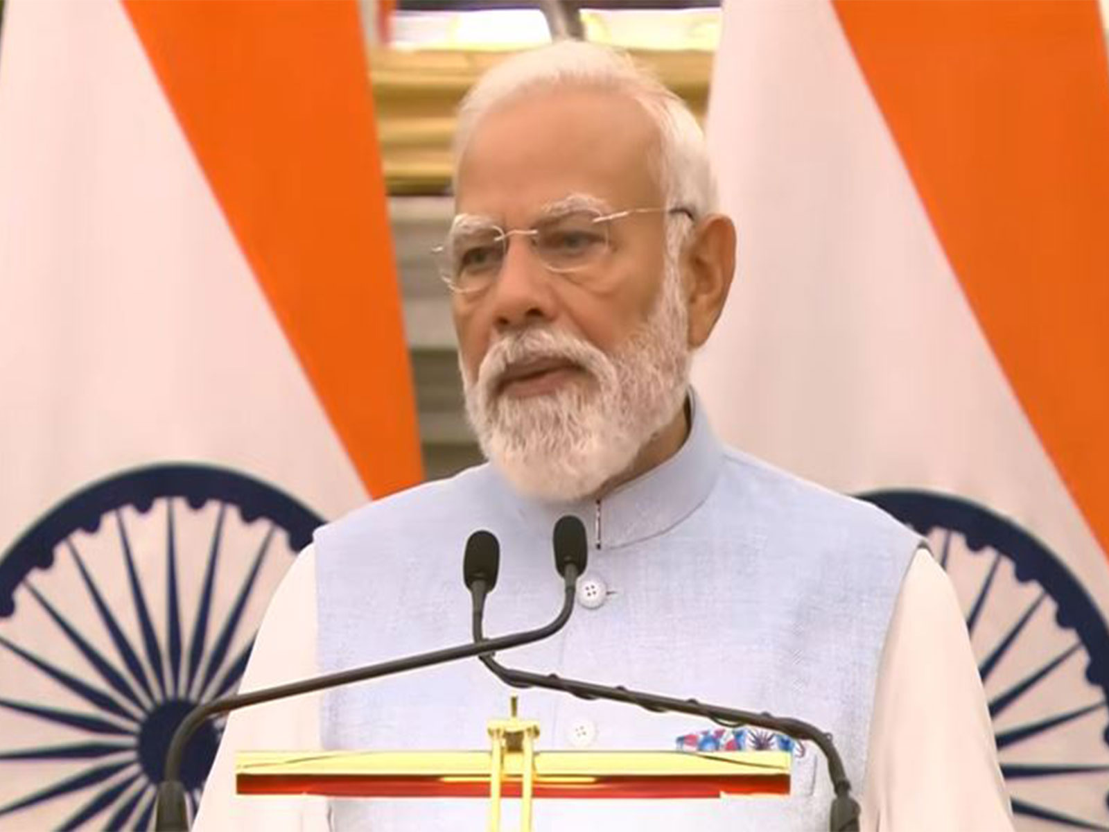 PM Modi during joint presser (Photo/ Youtube @NarendraModi) PM Modi during joint presser (Photo/ Youtube @NarendraModi)