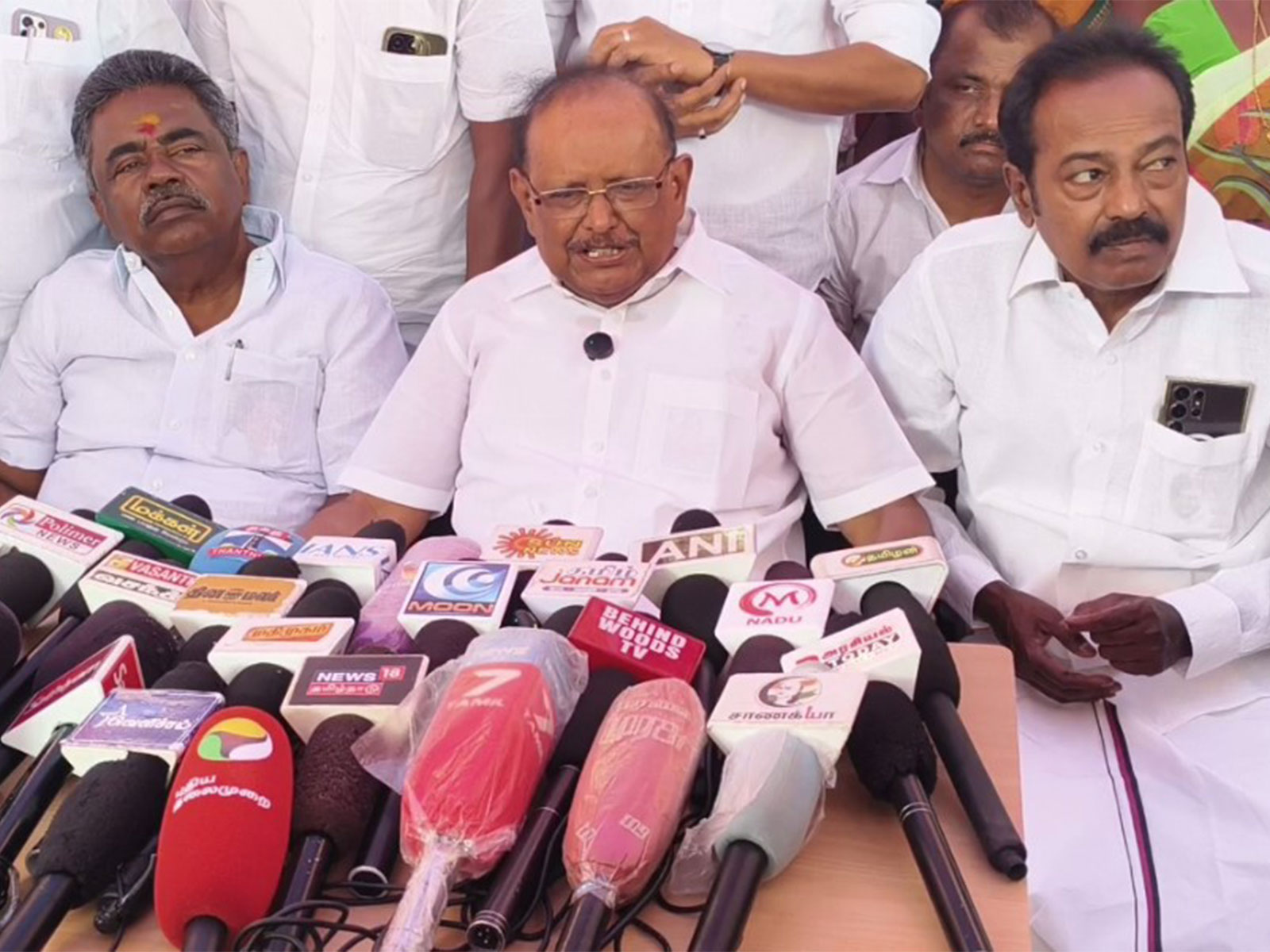 Tamil Nadu Minister for Natural Resources S Raghupathi (Photo/ANI)