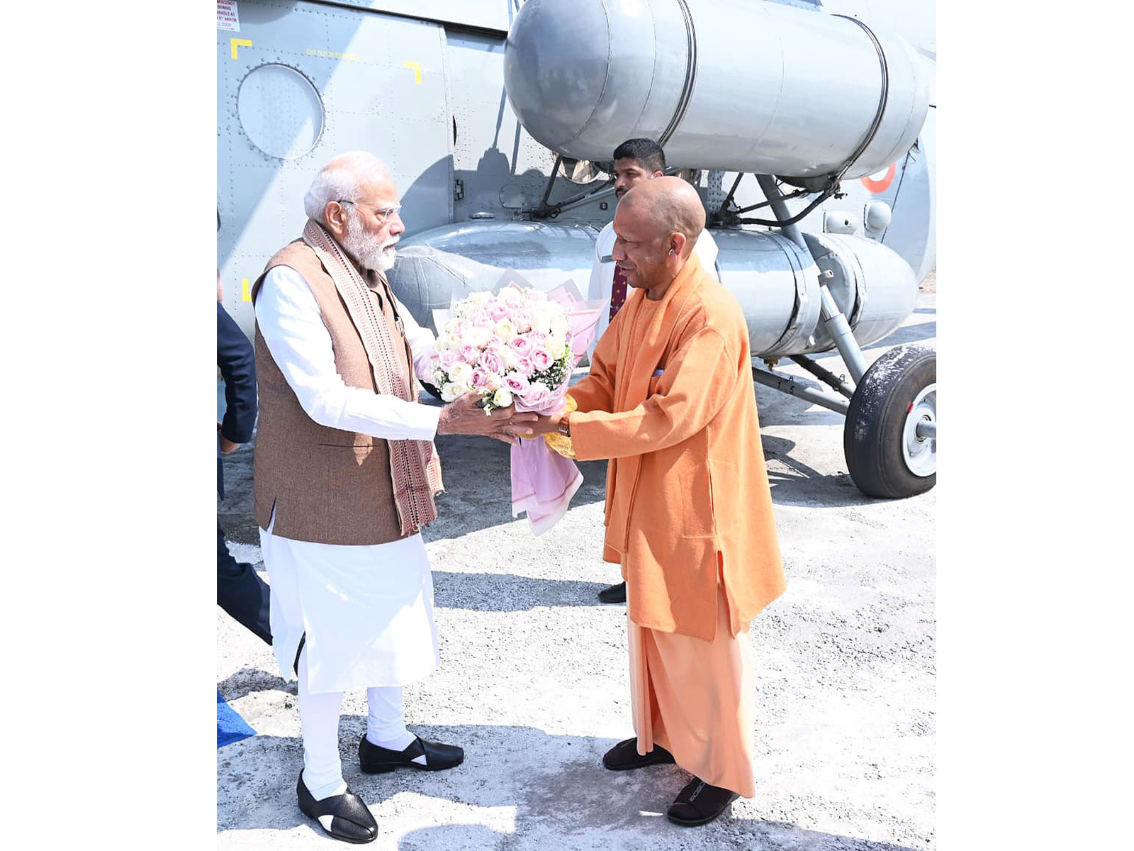 PM Narendra Modi wiqth UP CM Yogi Adityanath in Meerut. (Photo/X@myogiadityanath)