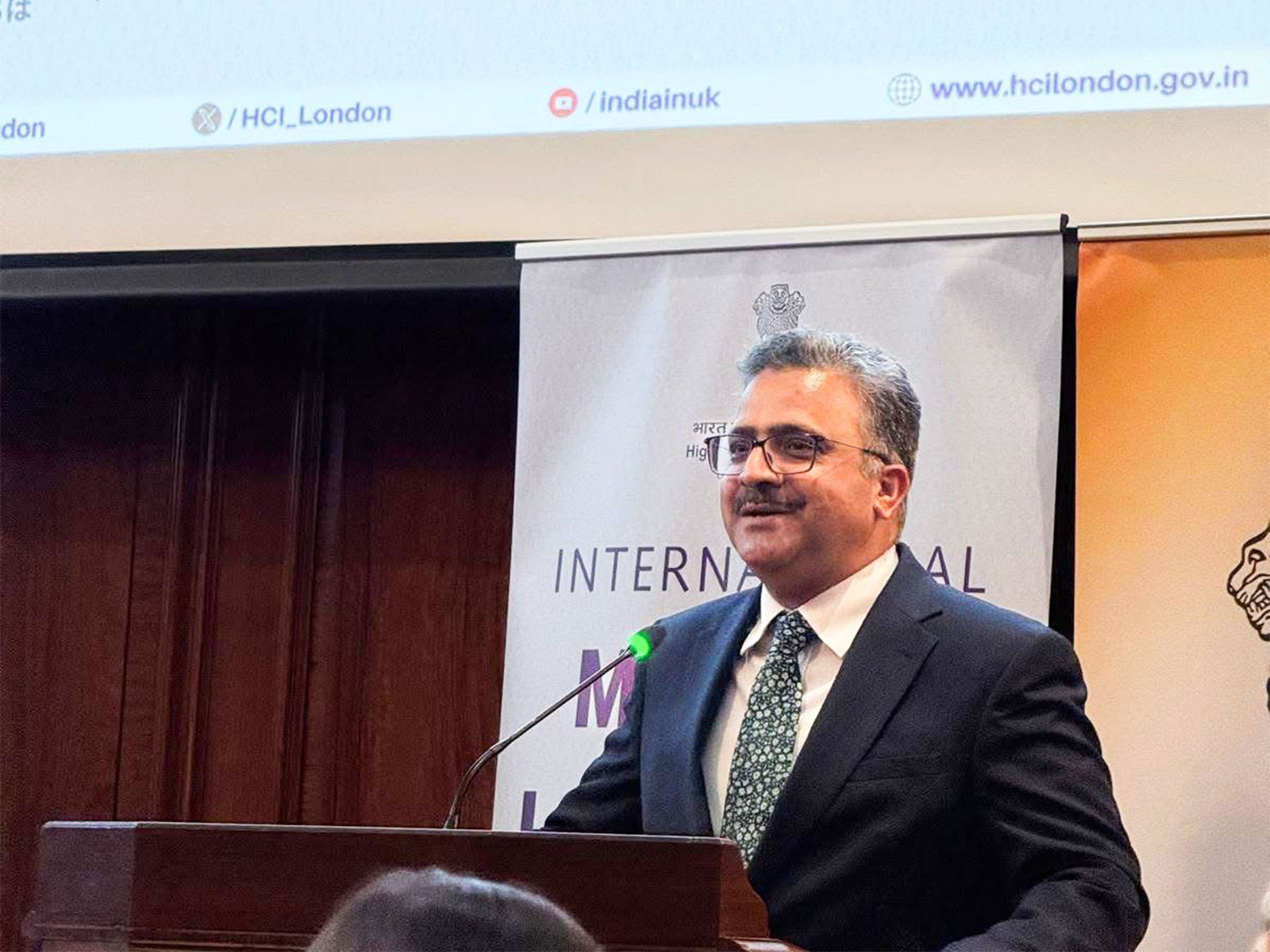 A glimpse from the International Mother Language Day celebrations held alongside the Foundation Day celebrations of Indian states at India House, London. (Image Source:  High Commission of India (HCI) in London)