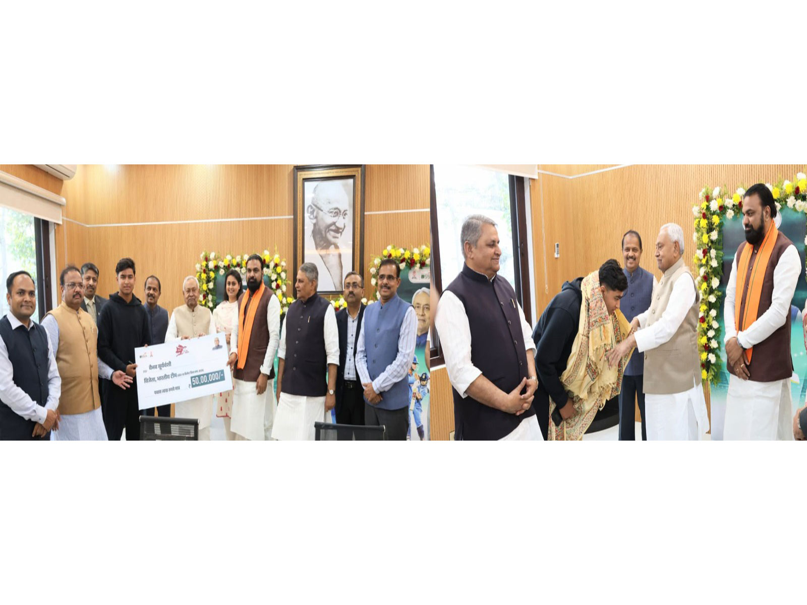 Vaibhav Suryavanshi meet Bihar CM Nitish Kumar (Photo: CM Media)