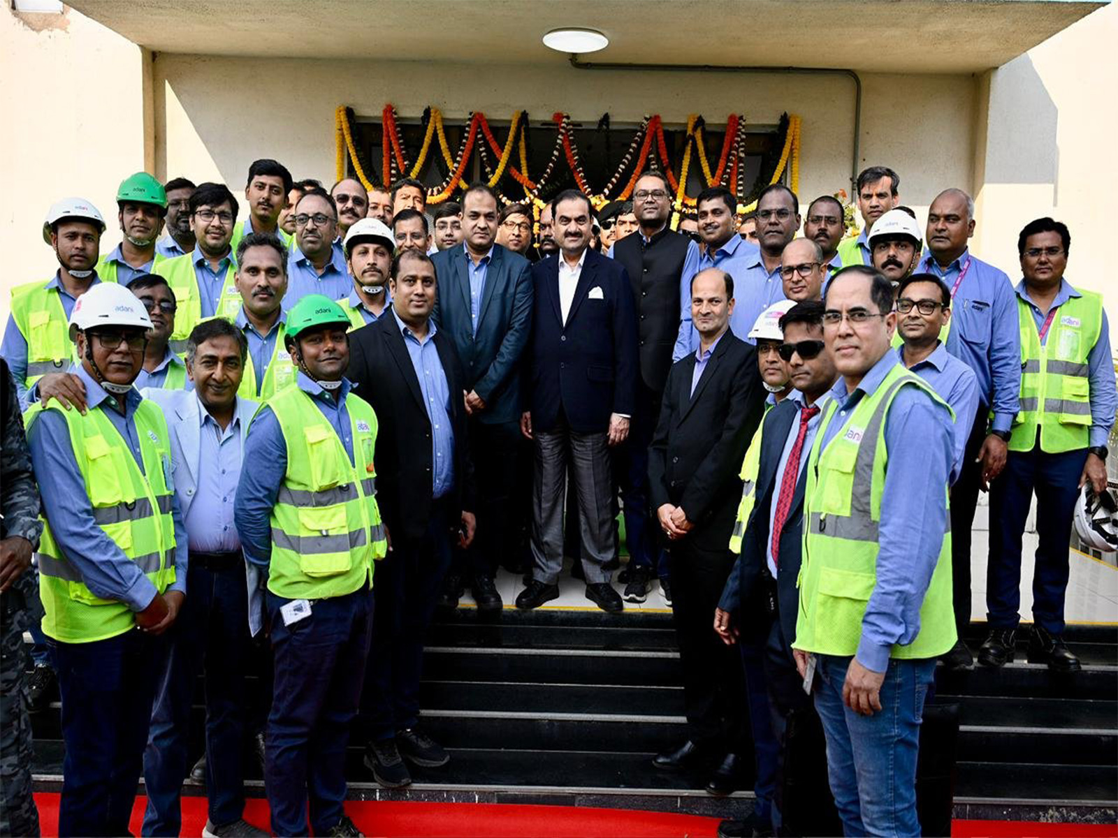 Gautam Adani visiting project sites (Photo/Adani Group)