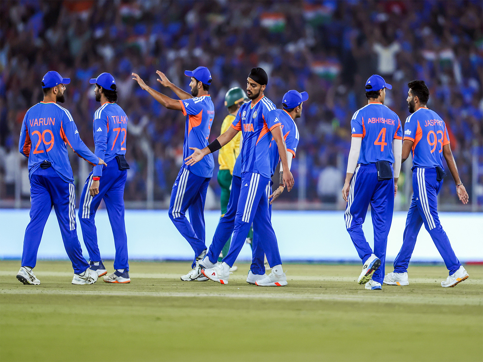 Team India players celebrating (Photo: ANI) Team India players celebrating (Photo: ANI)