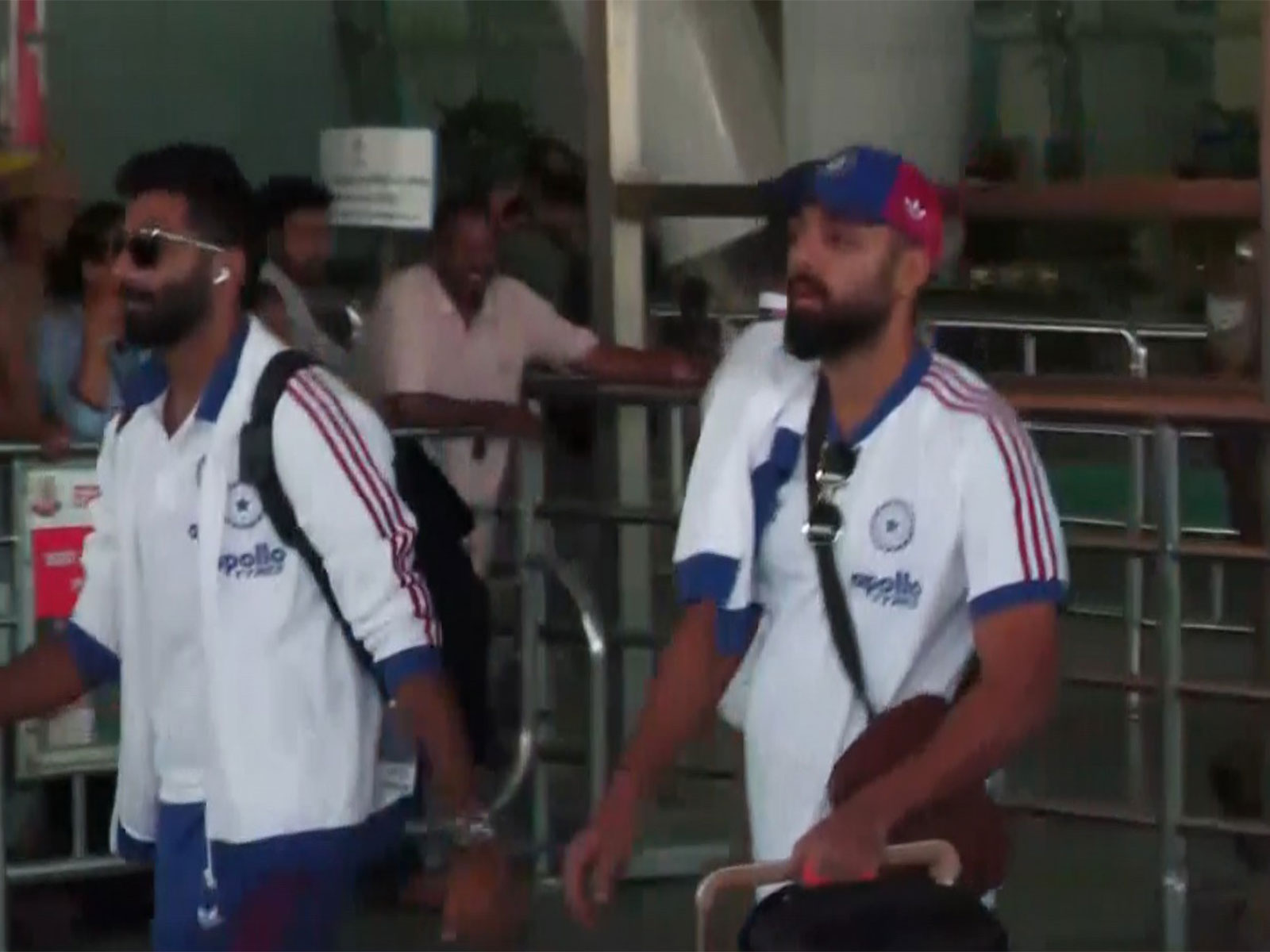 Indian cricket team players arrive in Chennai (Photo: ANI)