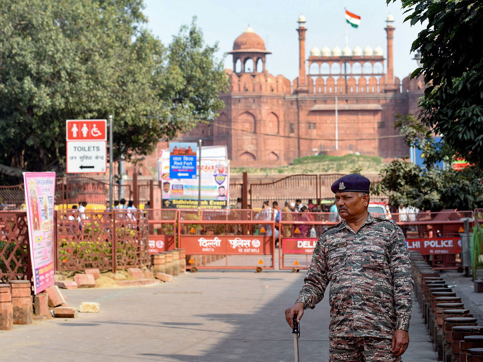 Security personnel at Red Fort in New Delhi (File Photo/ANI)
