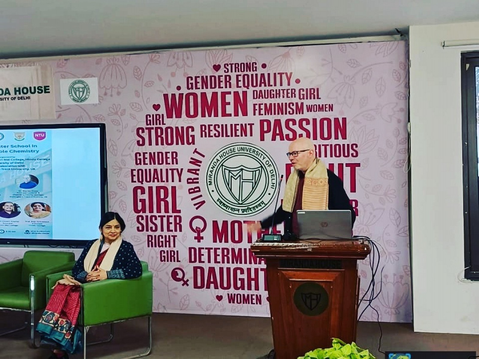 Nottingham Trent University (NTU), United Kingdom, in collaboration with Miranda House, Hindu College, and Kirori Mal College, University of Delhi, launched the three-day NTU Winter School (Photo: Facebook@Miranda House)