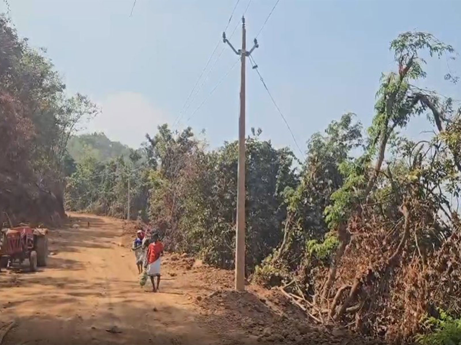 Former Naxal stronghold Gogunda gets electricity for first time since independence (Photo/ANI)