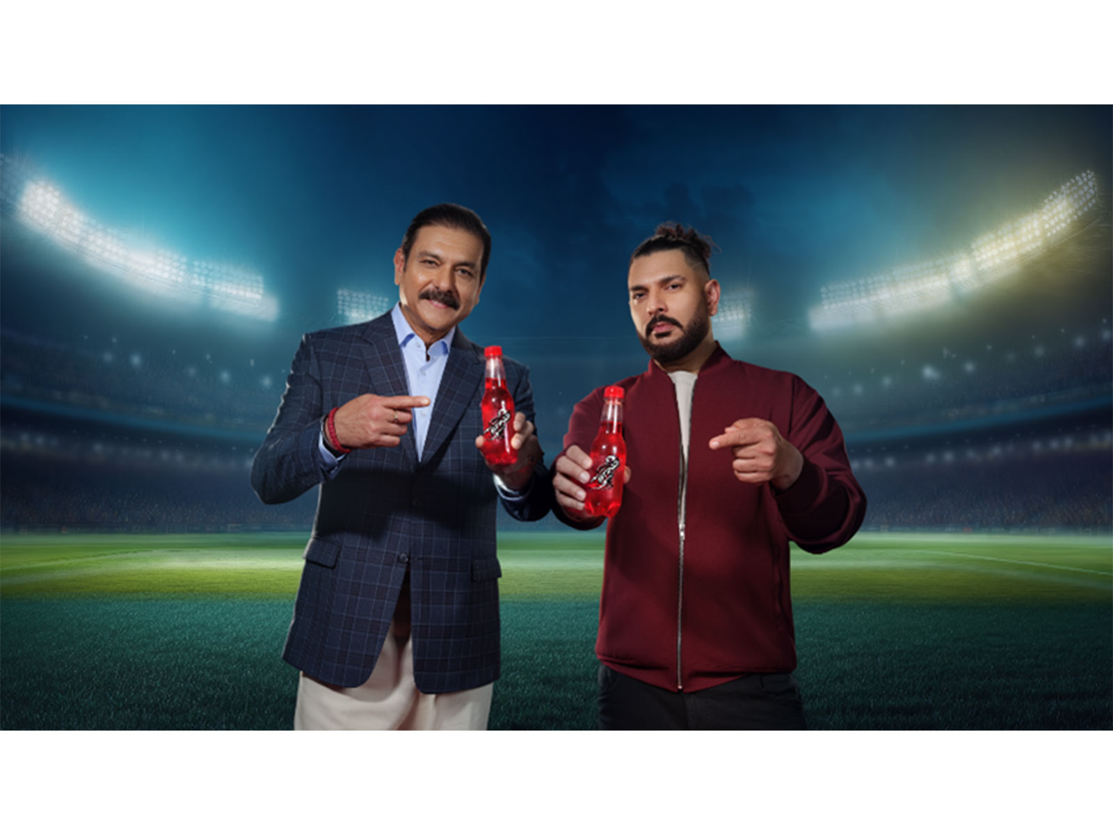 Cricket legends Yuvraj Singh and Ravi Shastri bring to life the latest Sting® Energy