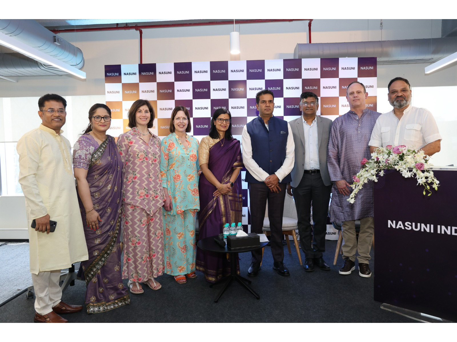Nasuni leaders with Telangana officials at the inauguration of the expanded Hyderabad R&D Center, strengthening AI-ready enterprise file data innovation