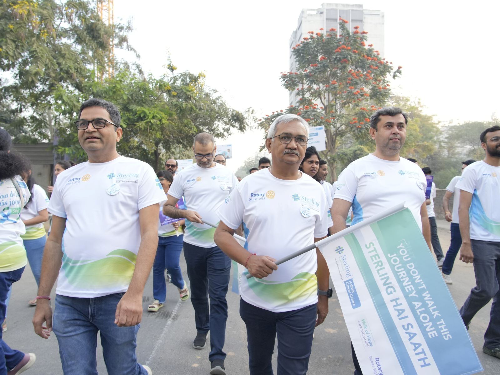 Sterling Hospitals’ Sindhubhavan Unit Spearheads Major Cancer Awareness Walkathon with Rotary Club