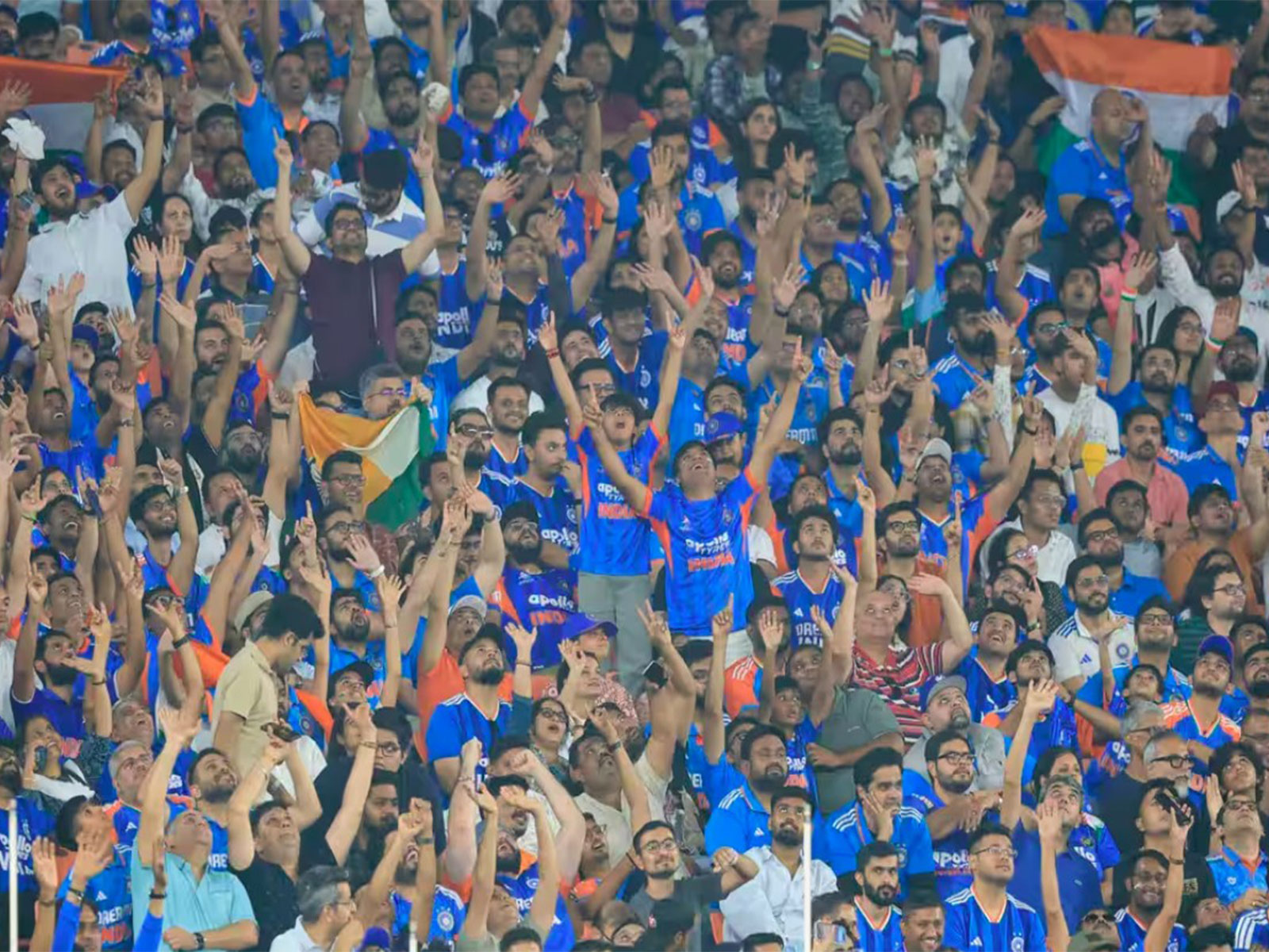 Fans cheering for Team India. (Photo: BCCI official website)