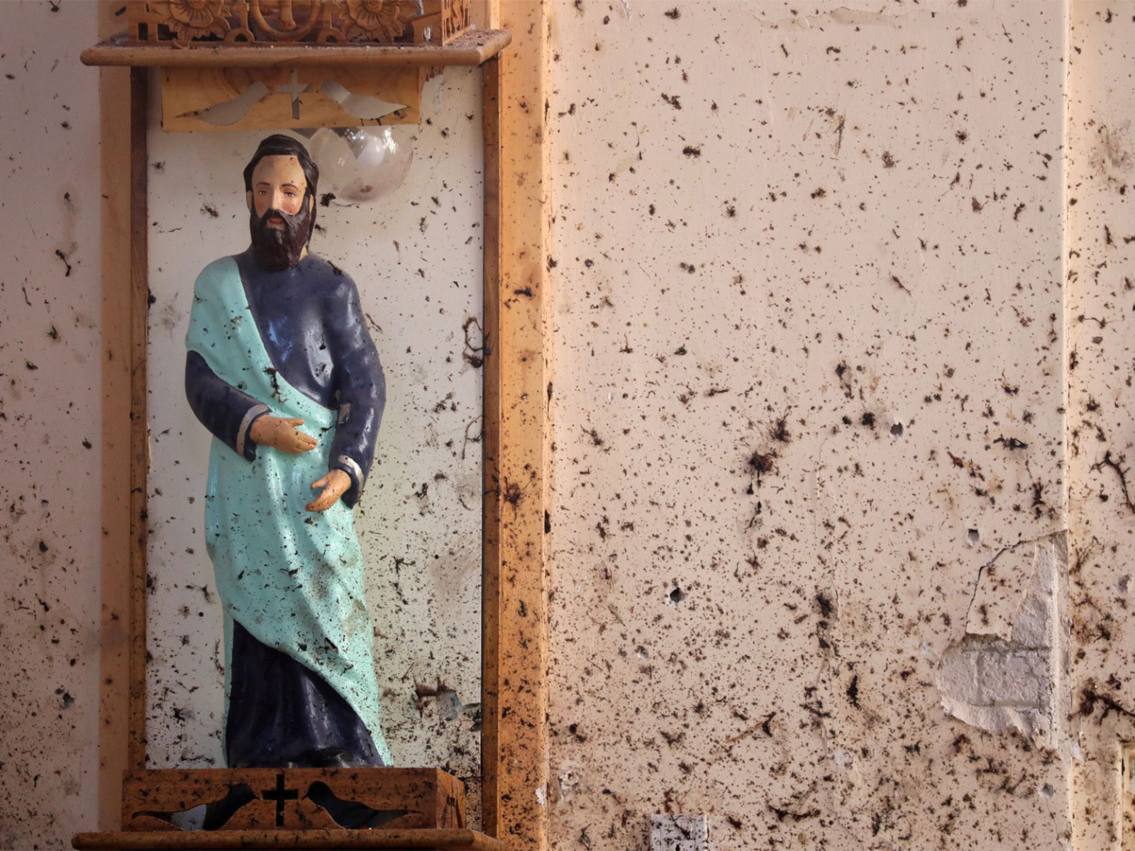 Damages following the blast in 2019 at a Church in Negombo (File Photo/Reuters)