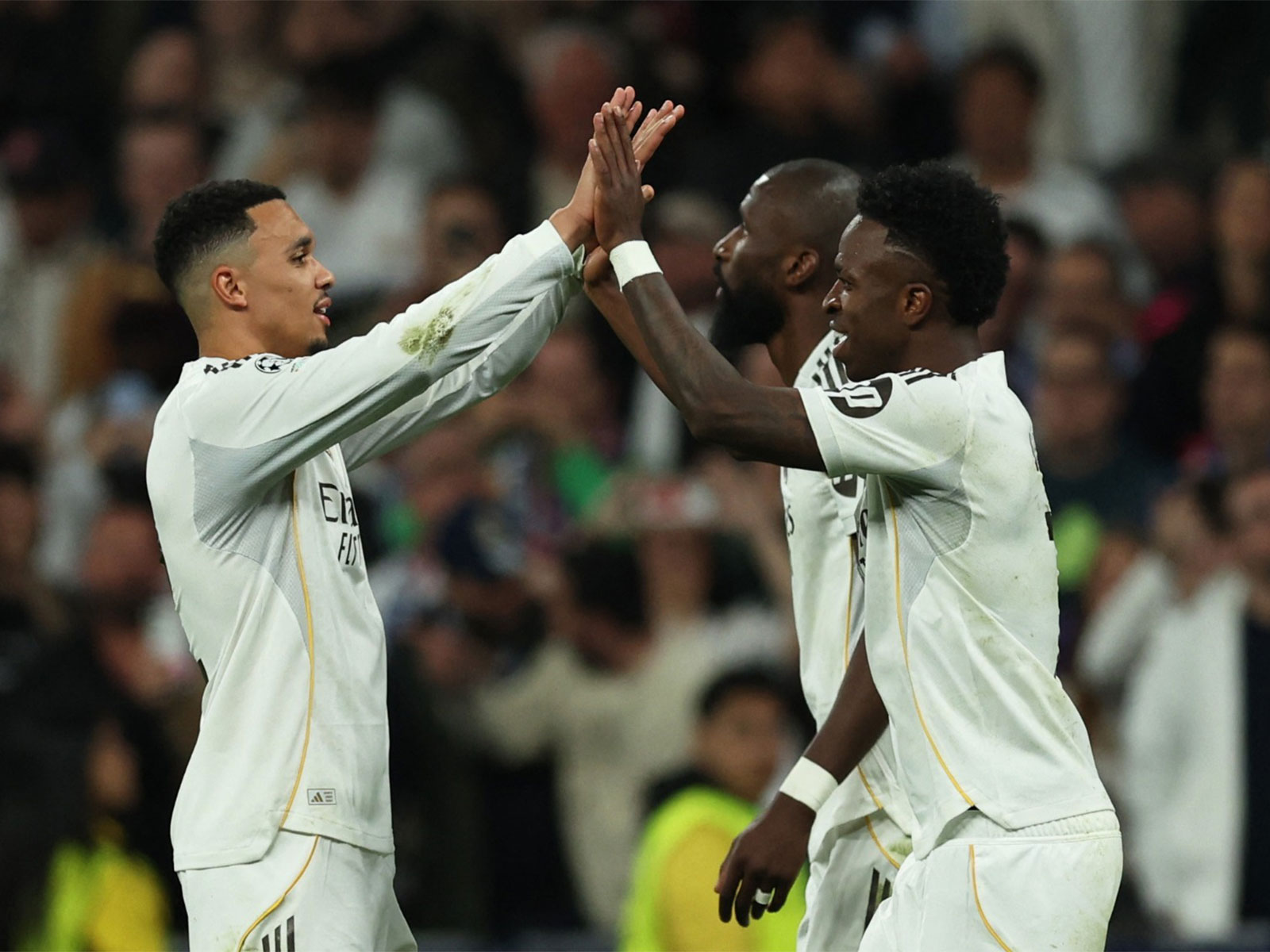 Real Madrid players celebrating (Photo: Reuters)