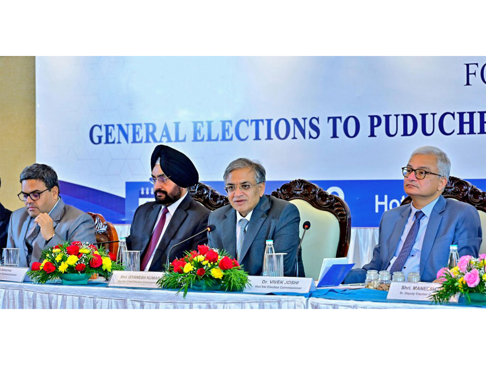 Chief Election Commissioner Gyanesh Kumar, with Election Commissioners Sukhbir Singh Sandhu and Vivek Joshi (File Photo/ANI)