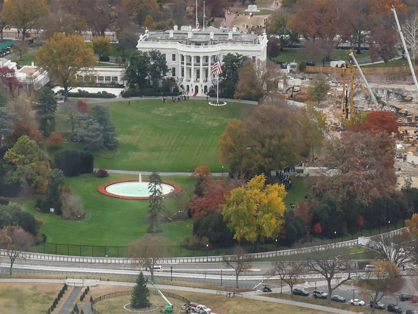 Ongoing construction on the East Wing of the White House, where US President Donald Trump’s proposed ballroom is being built (Photo/Reuters) Ongoing construction on the East Wing of the White House, where US President Donald Trump’s proposed ballroom is being built (Photo/Reuters)