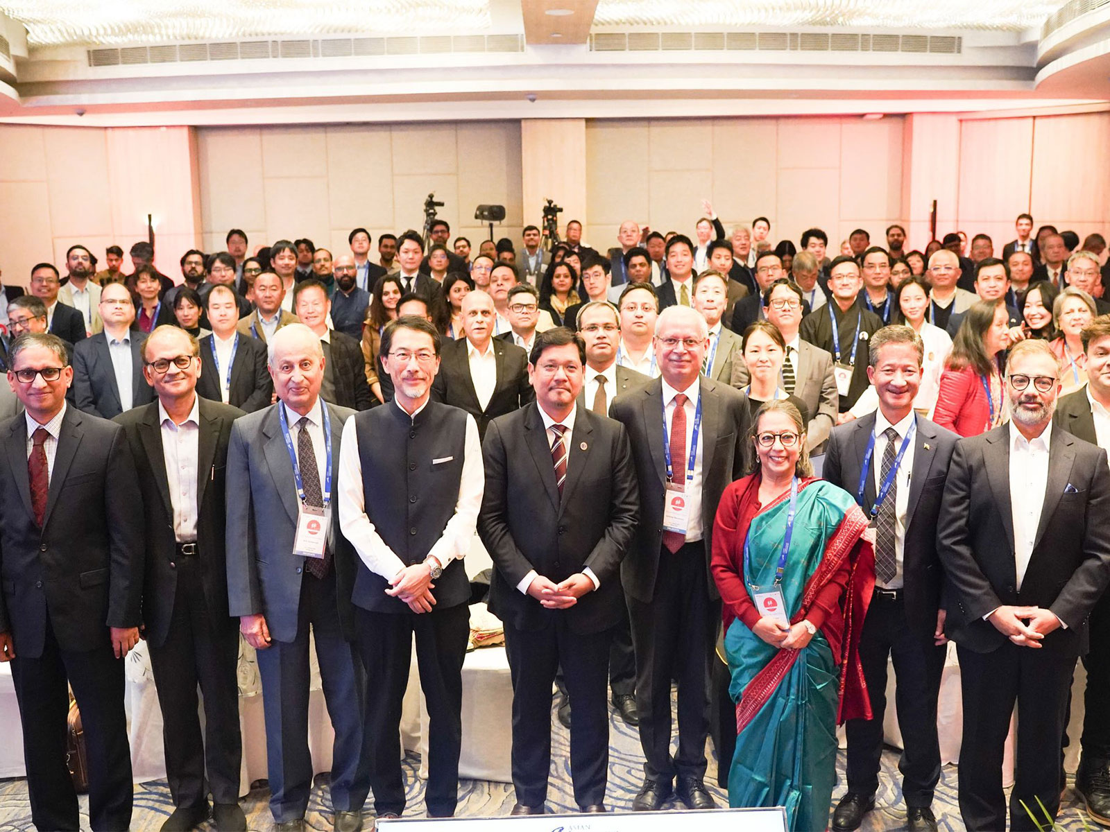 Megahlaya CM Conrad K Sangma with other dignitaries at Kizuna conclave (Photo X/ Conrad K Sangma)