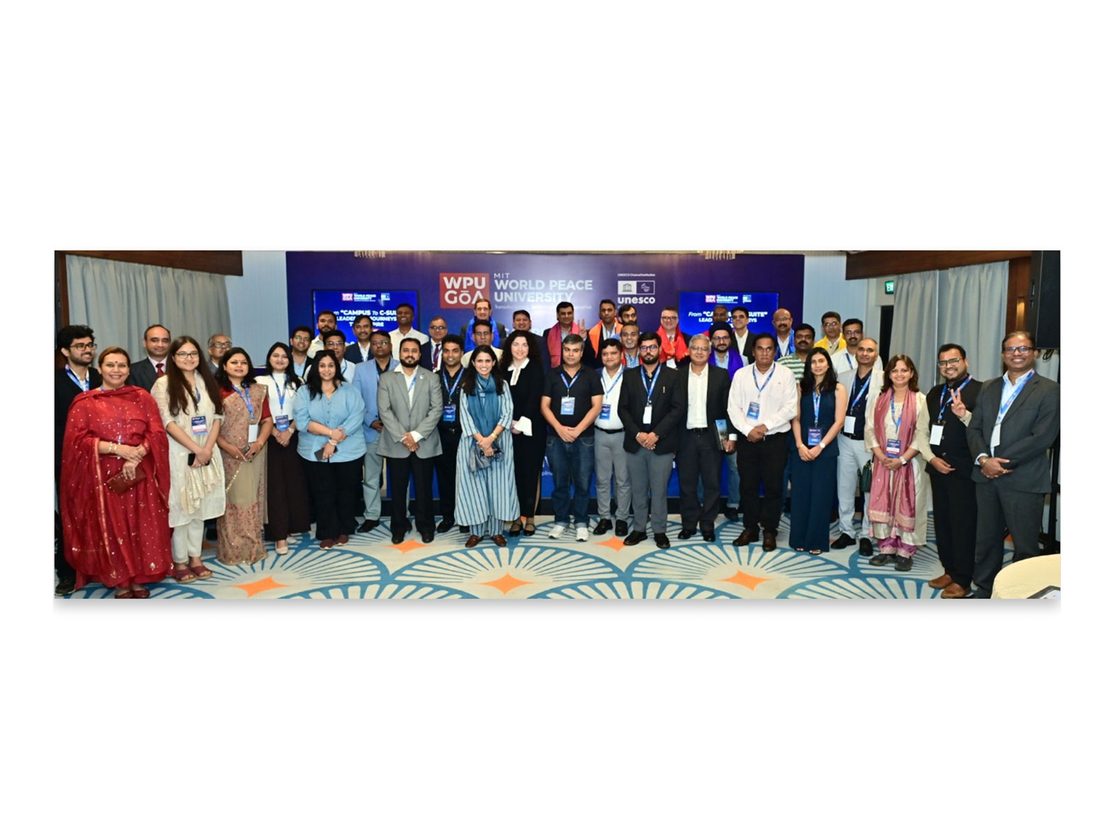 Dignitaries, CXOs and alumni at the WPU Goa CXO and Alumni Meet in Goa