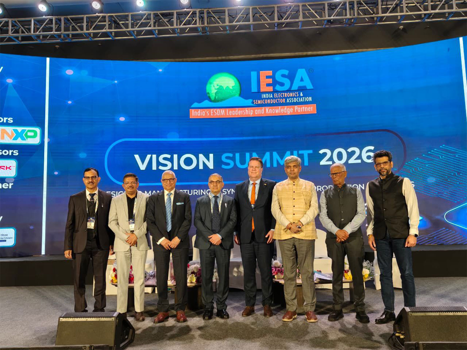 Shaping the future - IESA President Mr. Ashok Chandak (extreme left) inaugurates IESA Vision Summit 2026 alongside esteemed government dignitaries and industry leaders