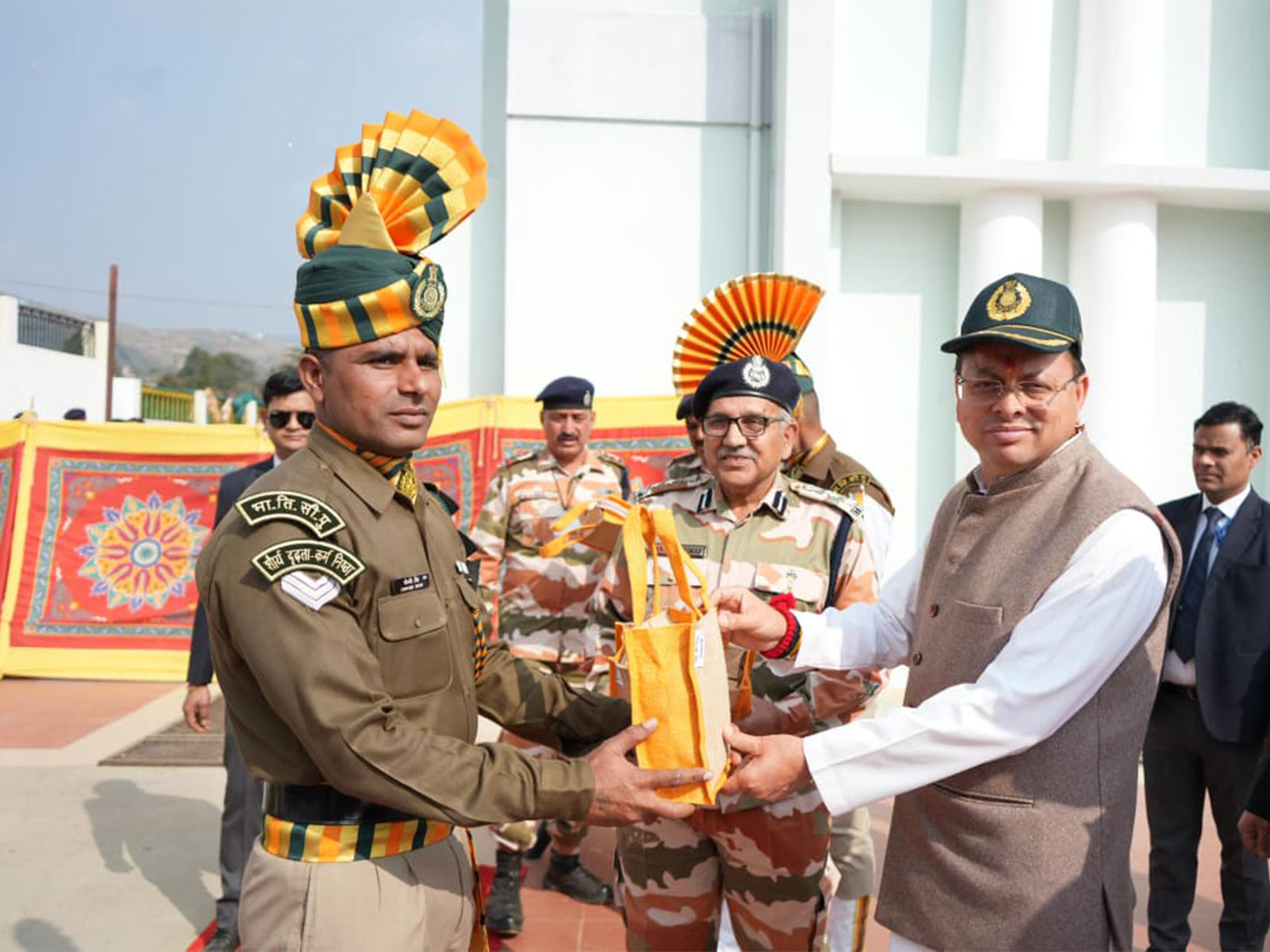 CM Pushkar Singh Dhami visited ITBP Battalion in Lohaghat  (Photo/ Uttarakhand CMO)