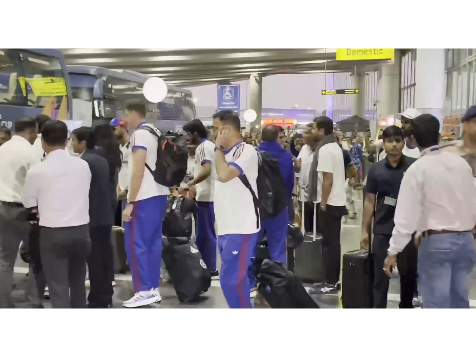 Team India in Kolkata. (Photo/ANI)