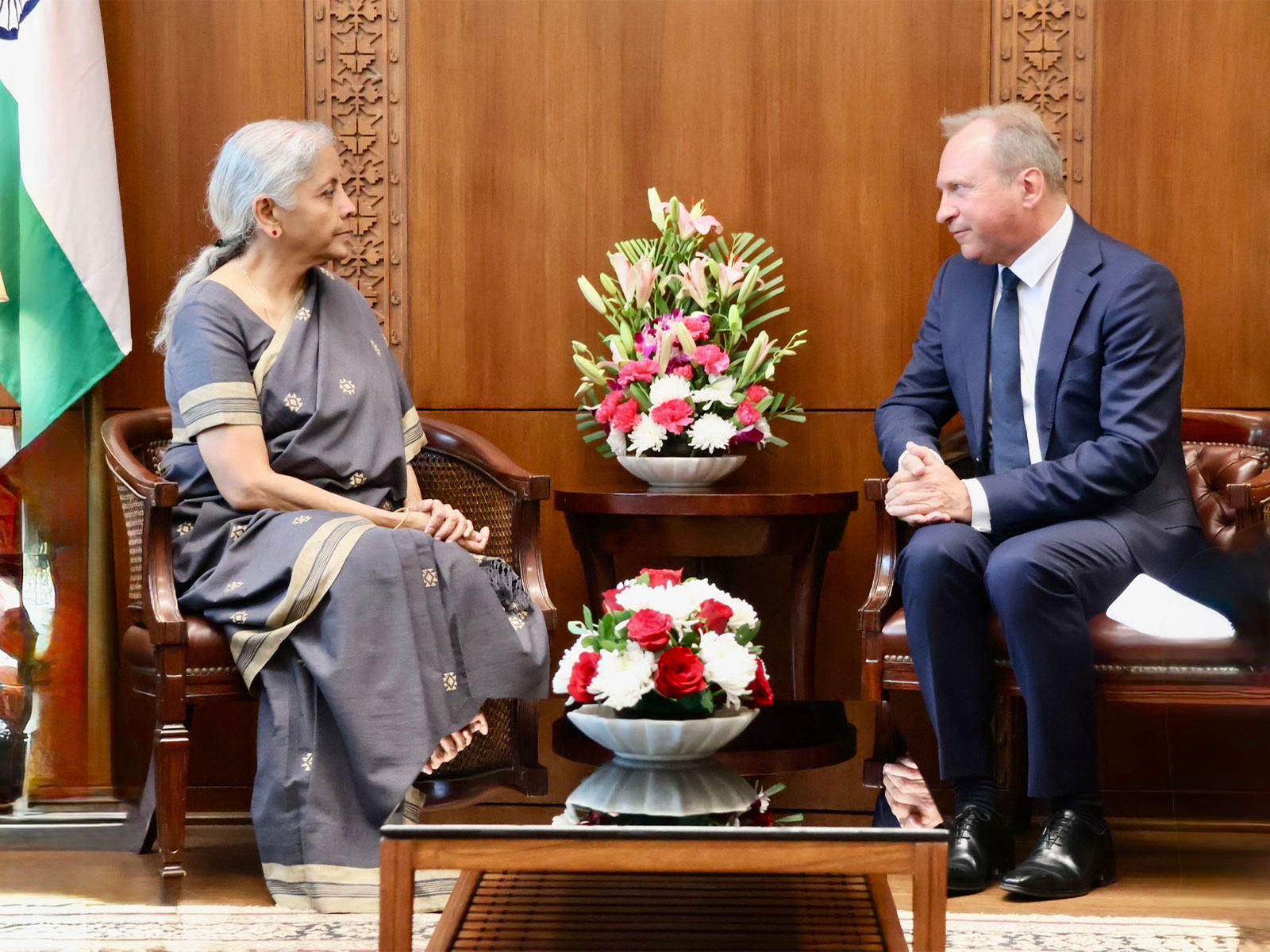 FM Nirmala Sitharaman meets Luxembourg Finance Minister in New Delhi (Photo/X@FinMinIndia)