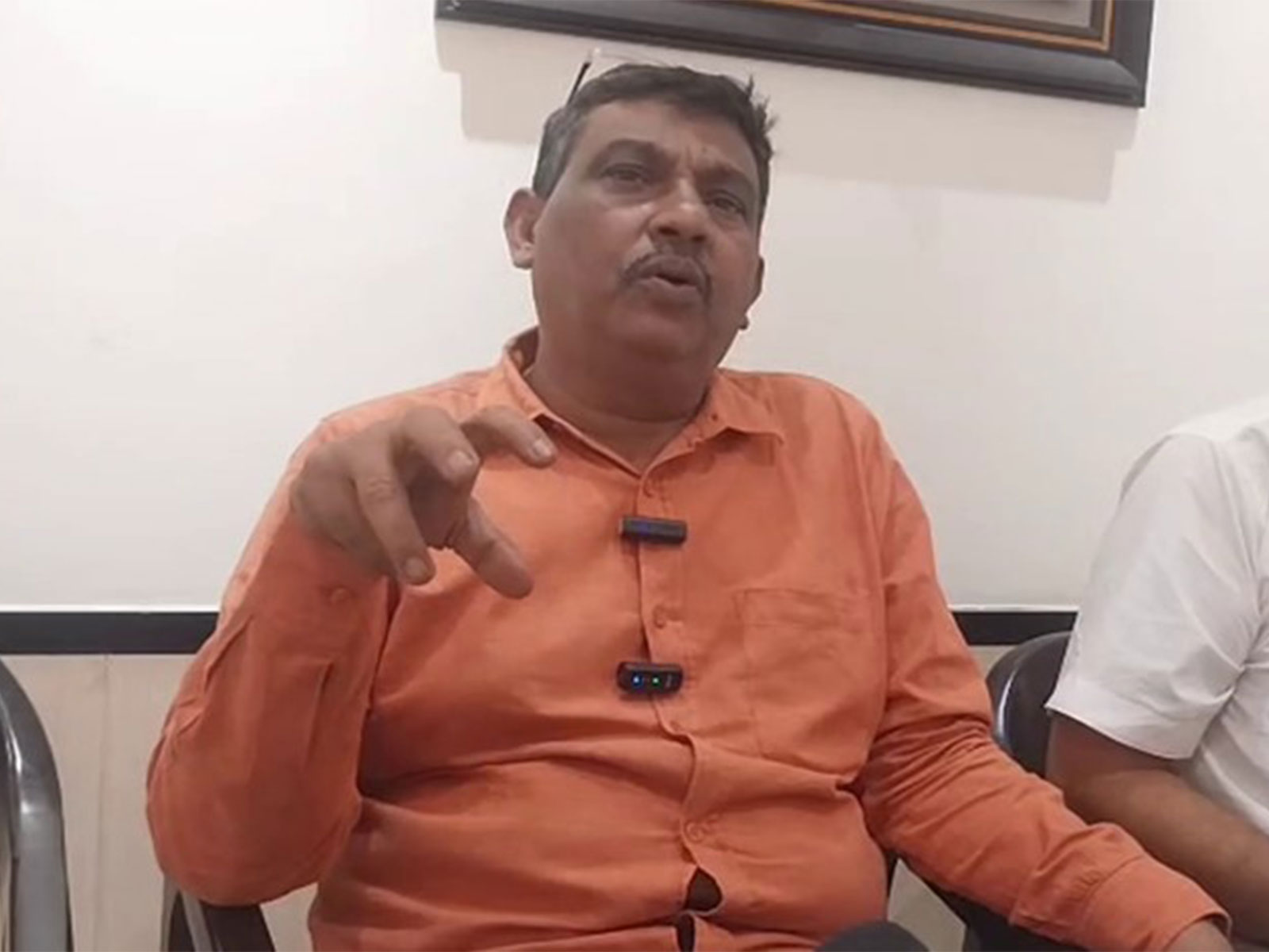 Shivkumar Mali, the father of flight attendant Pinky Mali, who lost her life in the plane crash that killed Maharashtra Dy CM Ajit Pawar (Photo/ANI)