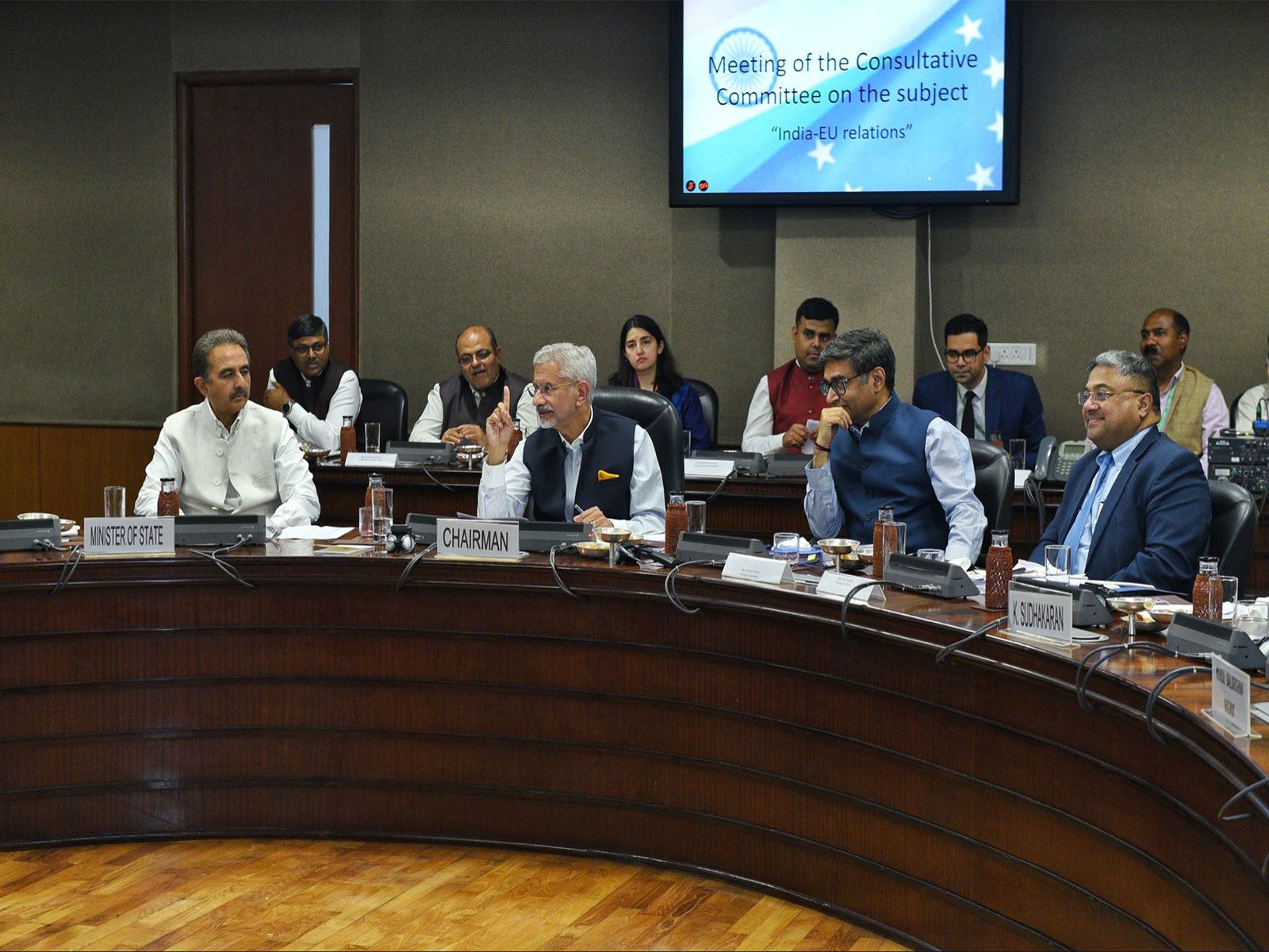 EAM Jaishankar chairs first consultative meeting on India-EU relations (Photo/X@DrSJaishankar) EAM Jaishankar chairs first consultative meeting on India-EU relations (Photo/X@DrSJaishankar)