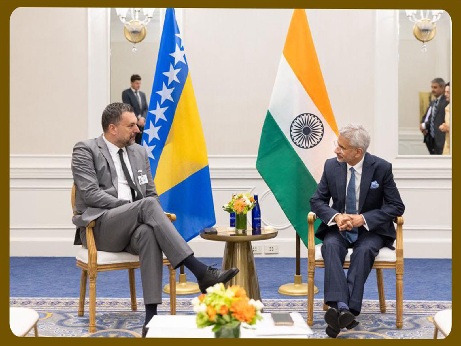 External Affairs Minister S Jaishankar with Bosnia and Herzegovina FM Elmedin Konaković (Photo/X/@DrSJaishankar)