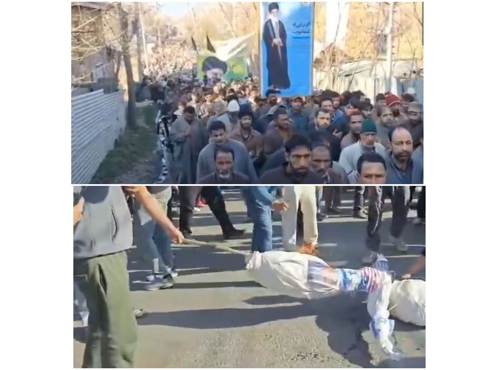Visuals of protest in Bandipora and Ramban (Photo/ANI) Visuals of protest in Bandipora and Ramban (Photo/ANI)