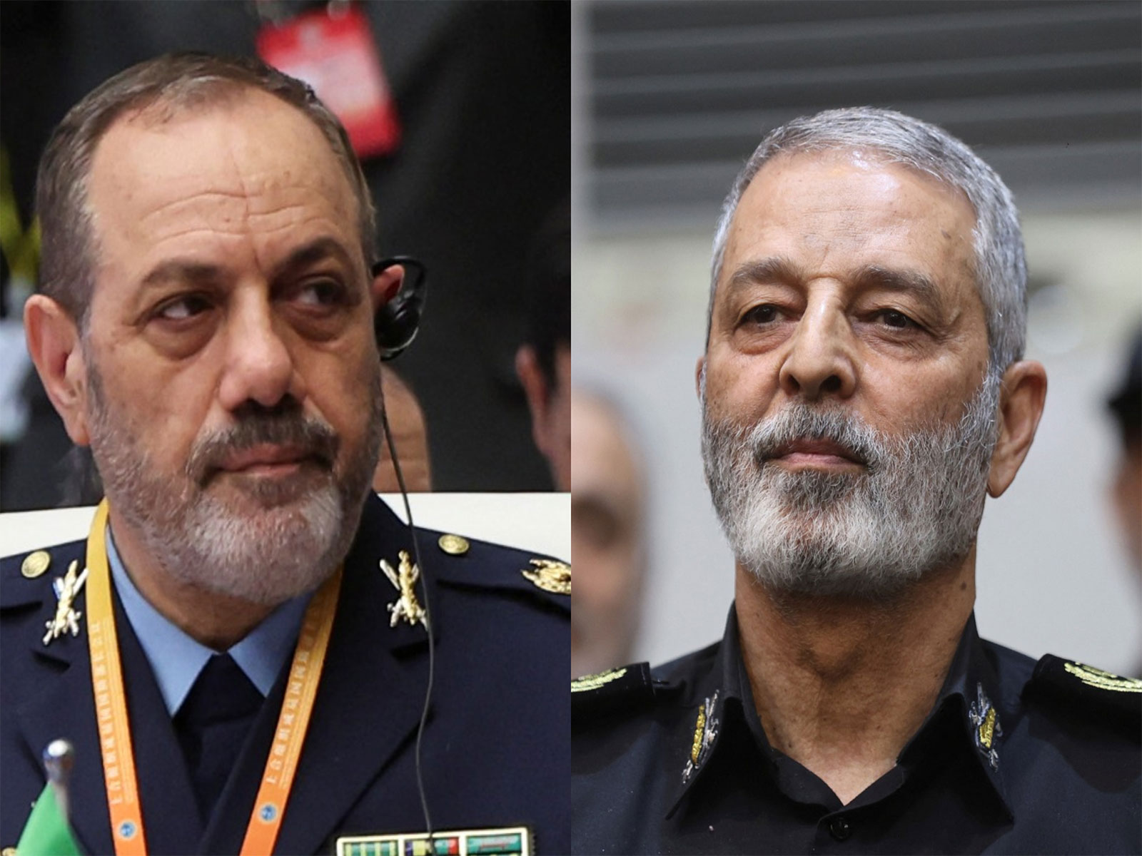 Iran's Defence Minister Aziz Nasirzadeh (left) and Chief of Staff of the Iranian Armed Forces, Abdolrahim Mousavi (right) (Photo/ Reuters) Iran's Defence Minister Aziz Nasirzadeh (left) and Chief of Staff of the Iranian Armed Forces, Abdolrahim Mousavi (right) (Photo/ Reuters)