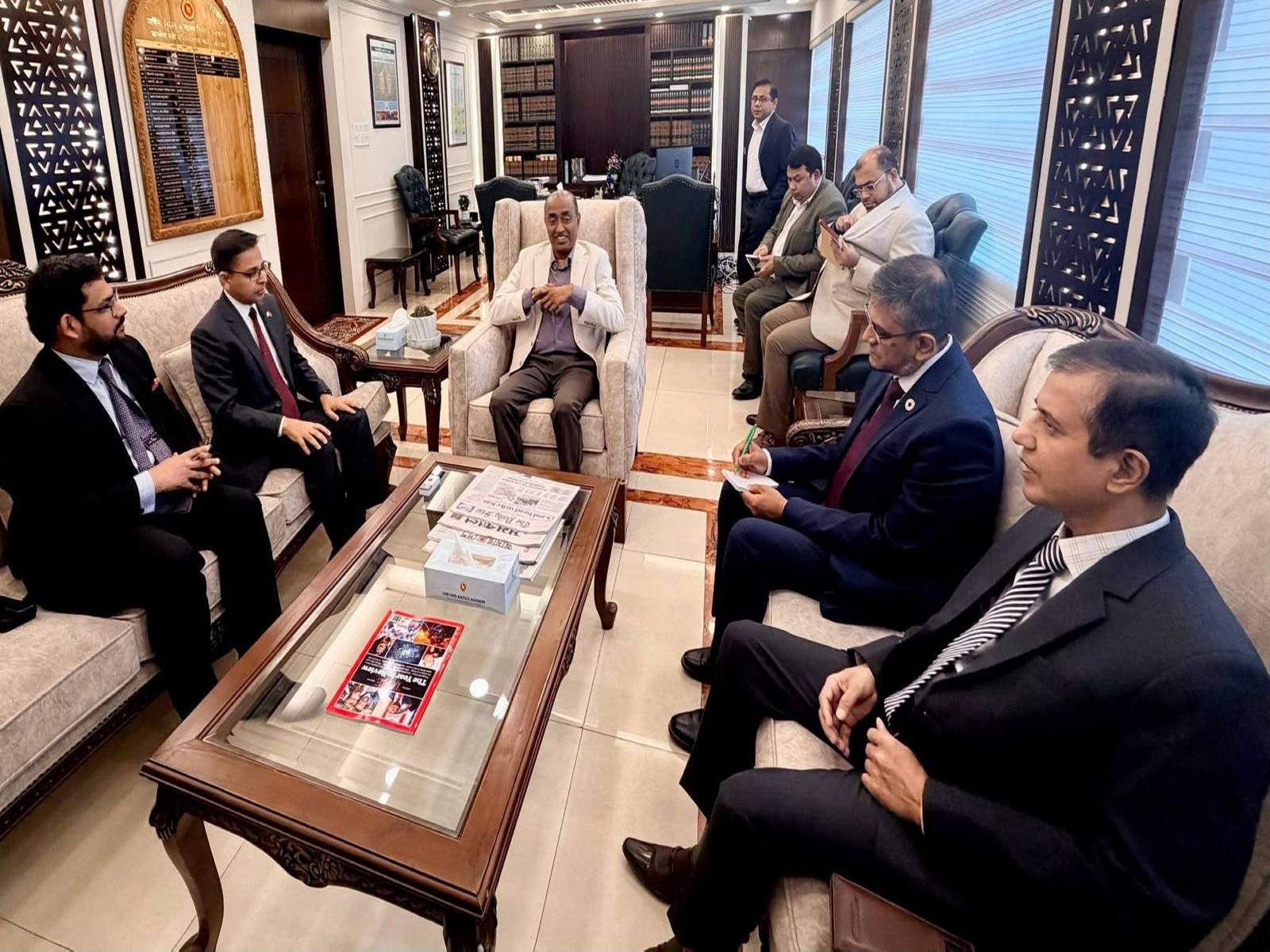 Indian High Commissioner Pranay Verma meets Bangladesh ministers in Dhaka; seeks stronger bilateral ties and enhanced cooperation between the two countries. (Image Source: Facebook post of the Indian High Commission in Bangladesh) Indian High Commissioner Pranay Verma meets Bangladesh ministers in Dhaka; seeks stronger bilateral ties and enhanced cooperation between the two countries. (Image Source: Facebook post of the Indian High Commission in Bangladesh)