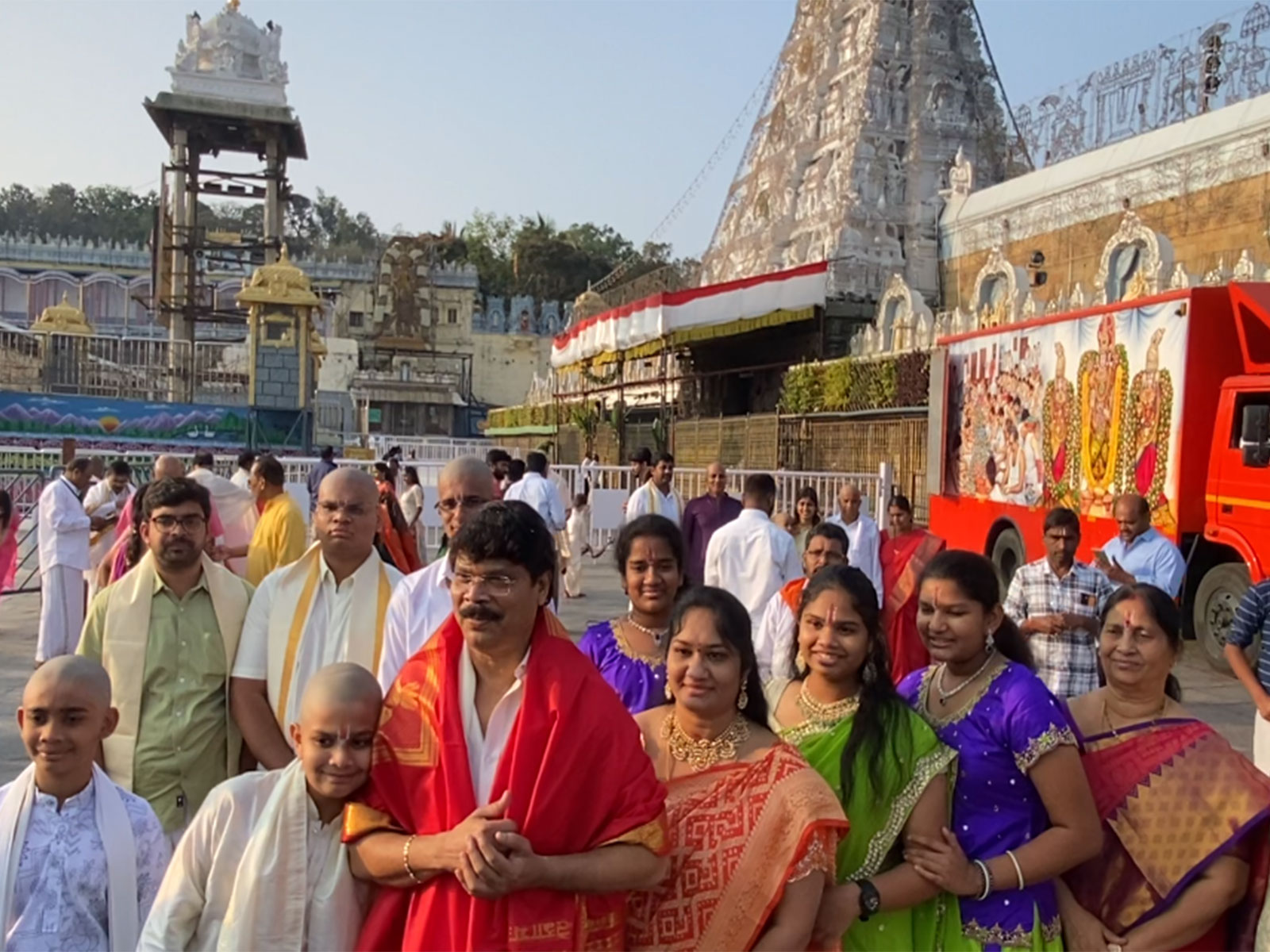 Filmmaker Boyapati Srinu visits Tirumala (Photo/ANI)