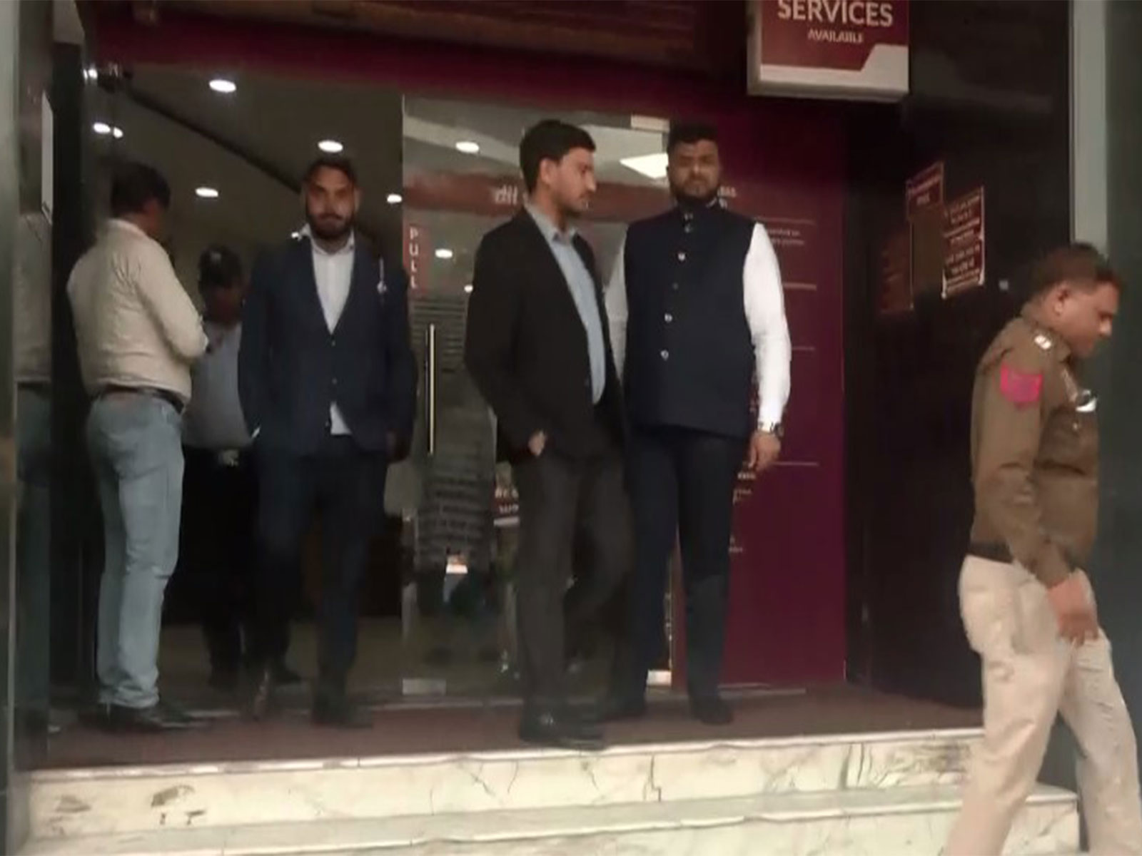 Axis Bank at the Statesman House Building Delhi (Photo/ANI)