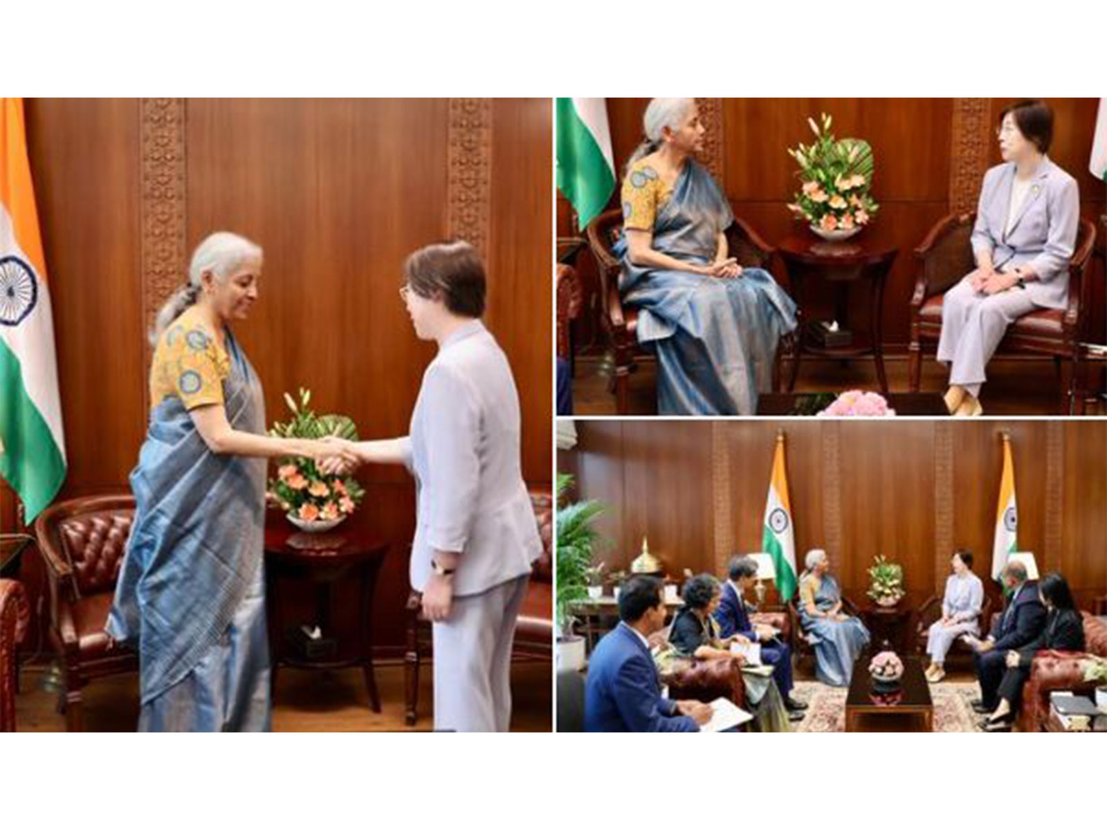 Finance Minister Nirmala Sitharaman met Zou Jiayi, New President  Asian Infrastructure Investment Bank (AIIB) (Image: X/@FinMinIndia)
