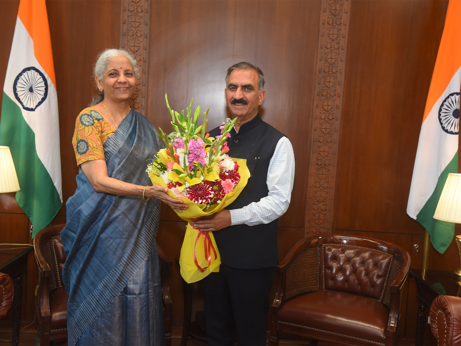 Himachal CM meets Union Finance Minister (Photo/HP CMO)
