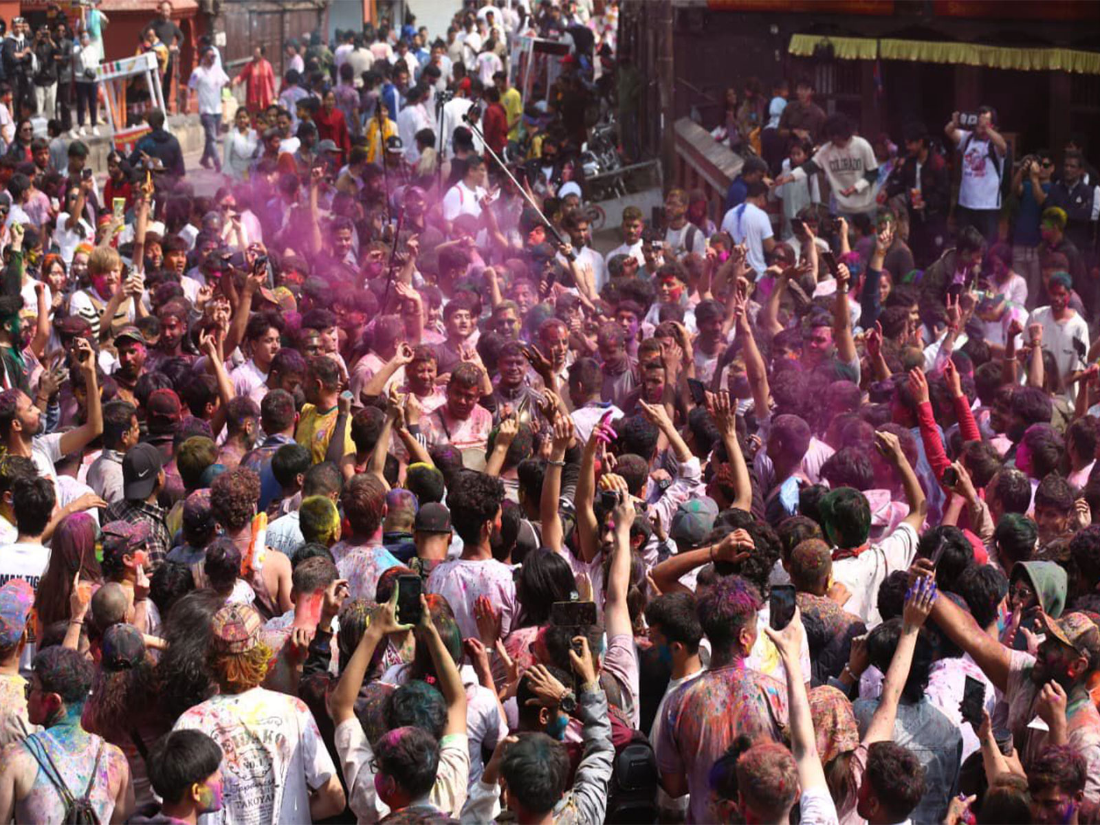 Holi celebrations in Nepal (Photo/ANI)