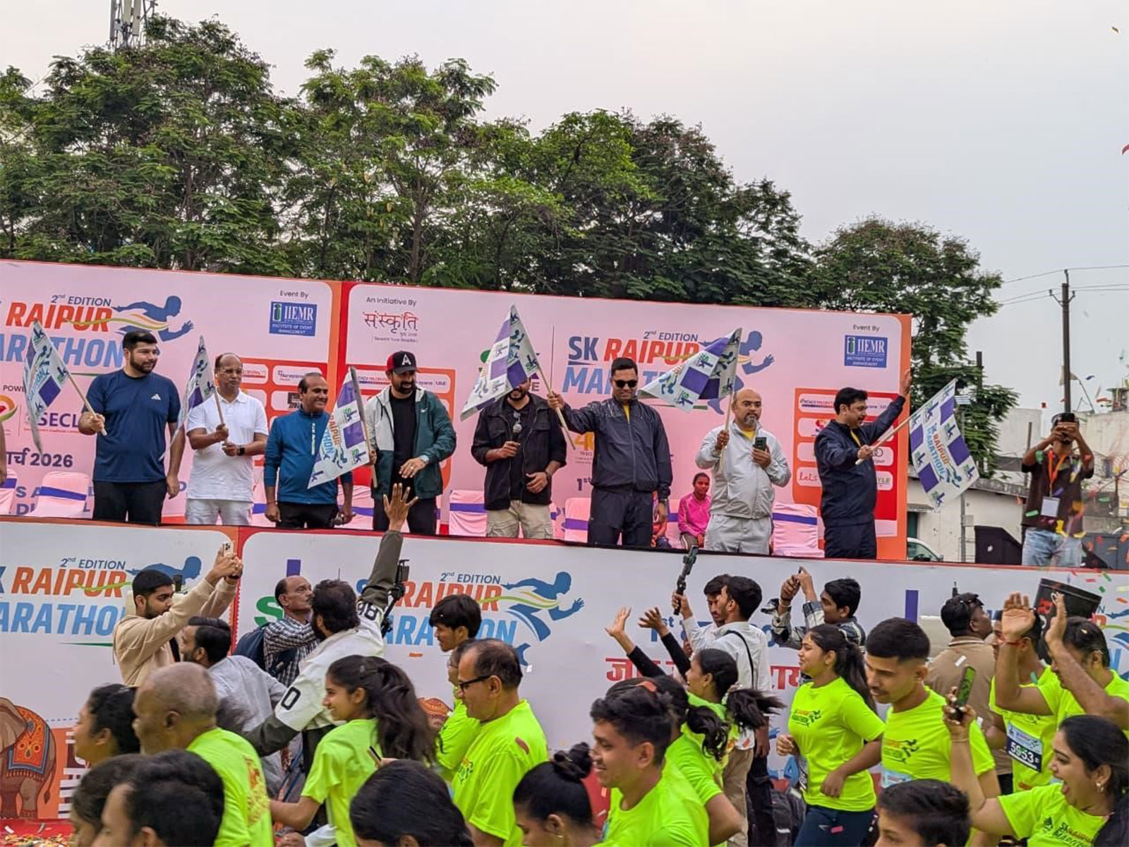 SK Raipur Marathon 2026: Over 10,000 Runners Hit the Streets with a 4:30 AM Flag-Off