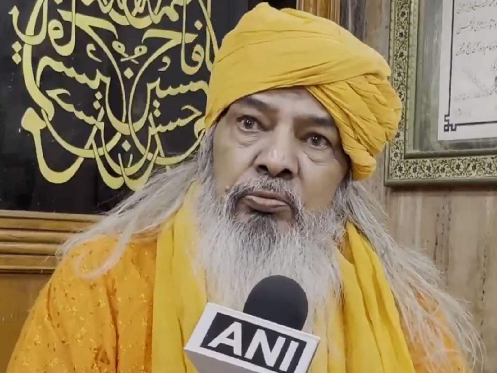 Ajmer Sharif Dargah chief Syed Zainul Abedin (Photo/ANI)