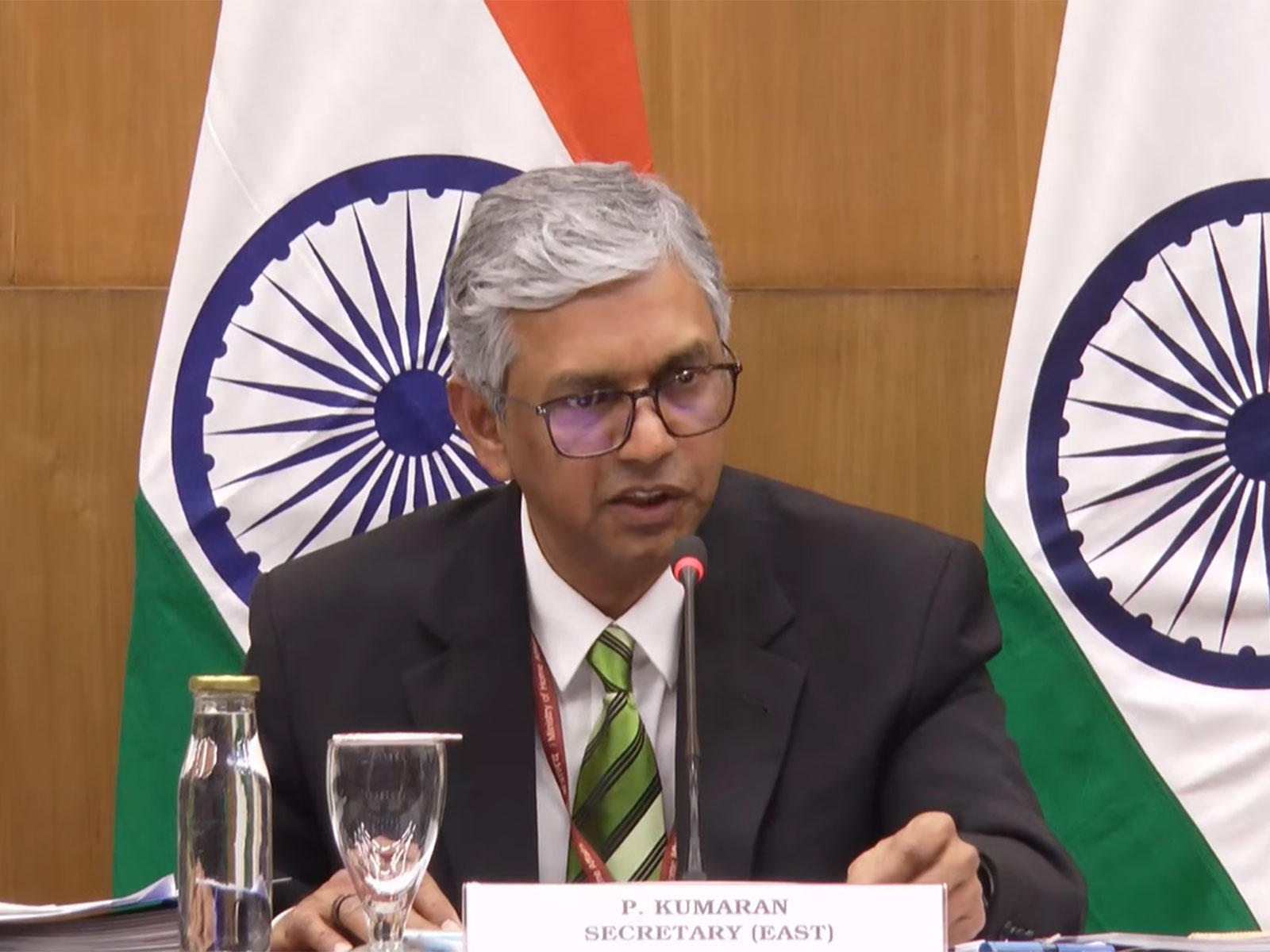 P Kumaran, Ministry of External Affairs Secretary (East) (Photo: YouTube@Ministry of External Affairs, India) P Kumaran, Ministry of External Affairs Secretary (East) (Photo: YouTube@Ministry of External Affairs, India)