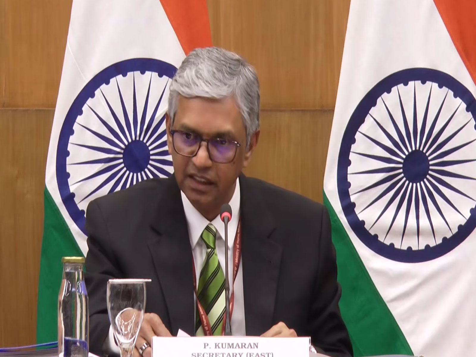 P Kumaran, Ministry of External Affairs Secretary (East) (Photo: YouTube@ Ministry of External Affairs, India) P Kumaran, Ministry of External Affairs Secretary (East) (Photo: YouTube@ Ministry of External Affairs, India)