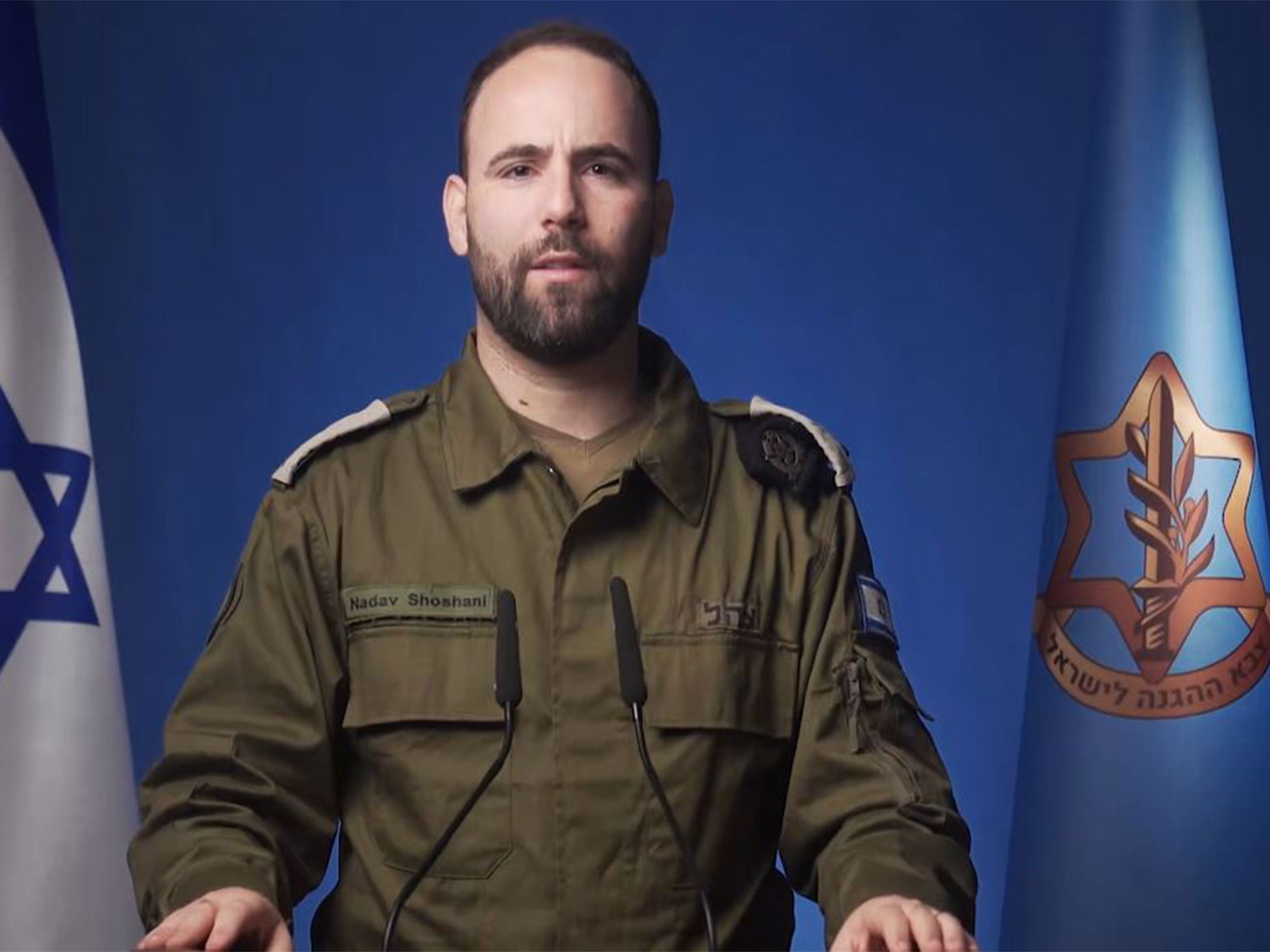 IDF International Spokesperson Lt Col Nadav Shoshani (Photo/X@IDF) IDF International Spokesperson Lt Col Nadav Shoshani (Photo/X@IDF)