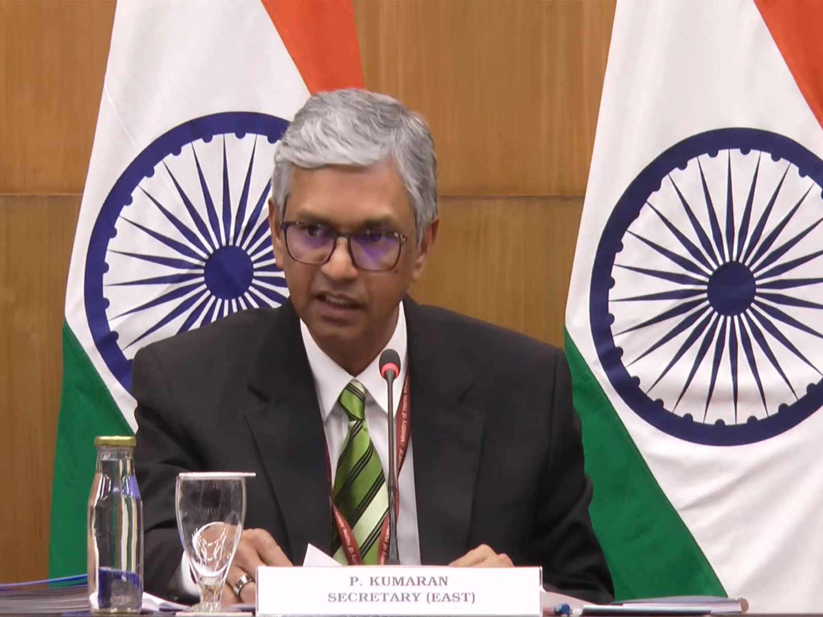P Kumaran, Ministry of External Affairs Secretary (East) (Photo: YouTube@Ministry of External Affairs, India) P Kumaran, Ministry of External Affairs Secretary (East) (Photo: YouTube@Ministry of External Affairs, India)