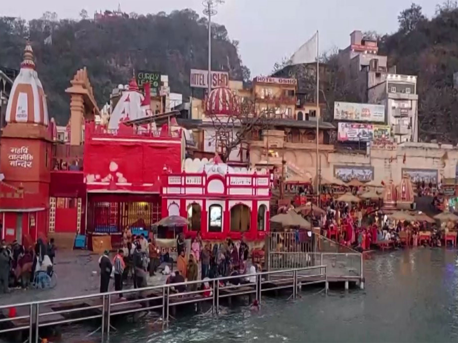 Visual from Ganga ghat in Haridwar (Photo: ANI)