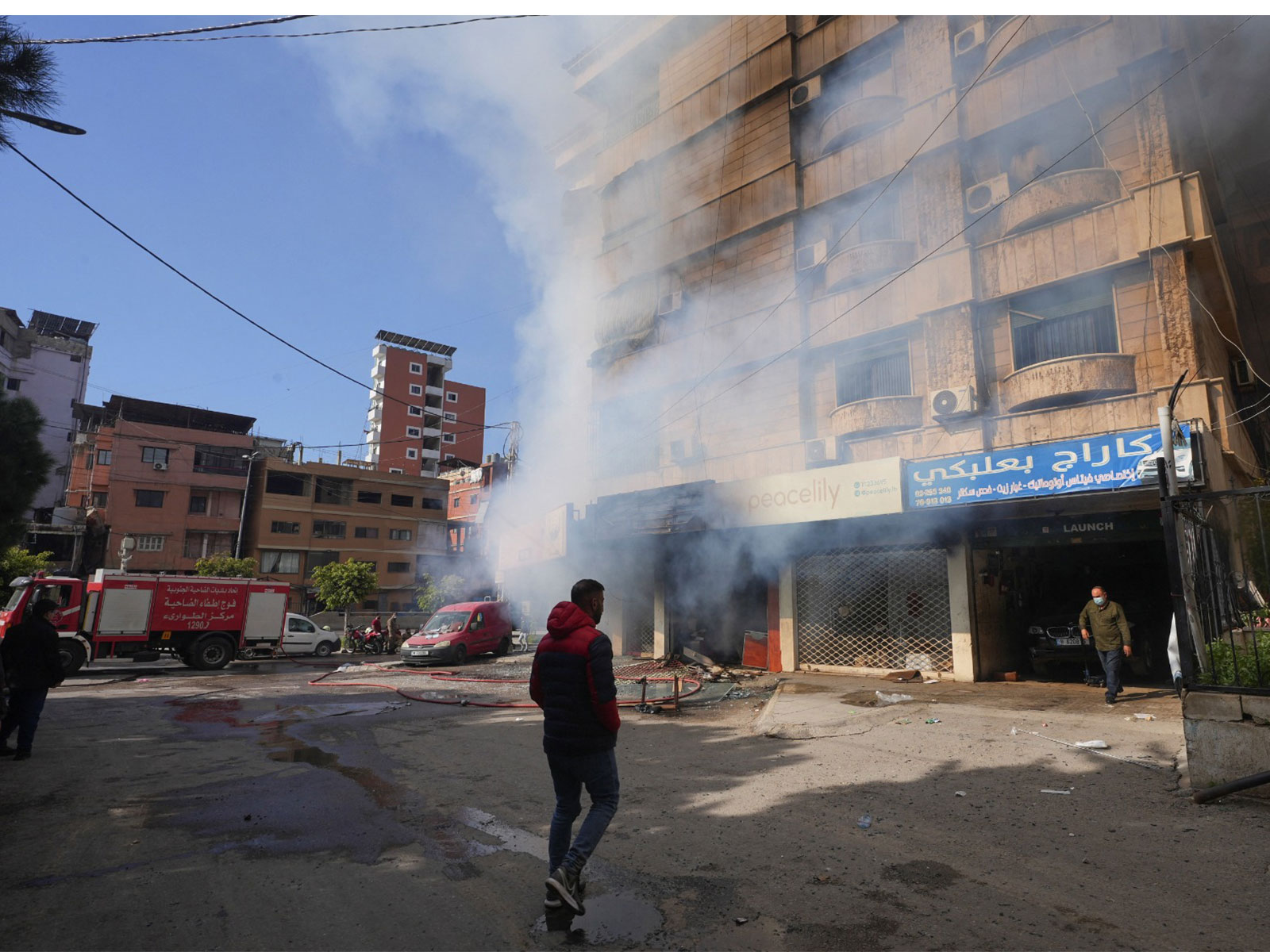 Smoke rises at the site of an Israeli strike on Beirut's southern suburbs in Lebanon (Photo/Retuers)