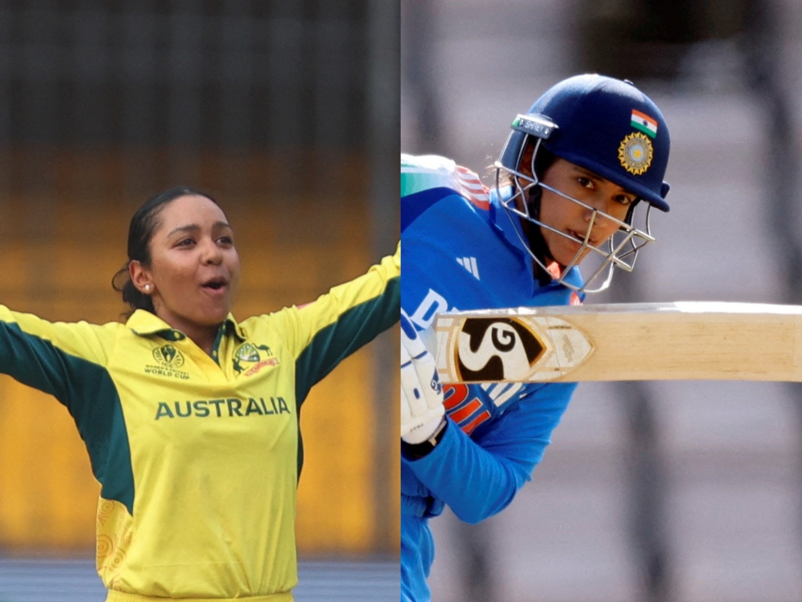 Alana King (L) and Smriti Mandhana (R). (Photo Reuters) Alana King (L) and Smriti Mandhana (R). (Photo Reuters)