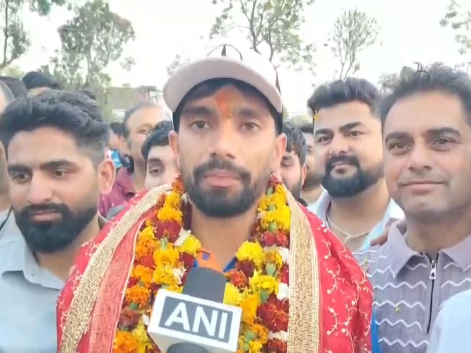 Jammu and Kashmir cricketer Sahil Lotra (Photo: ANI)