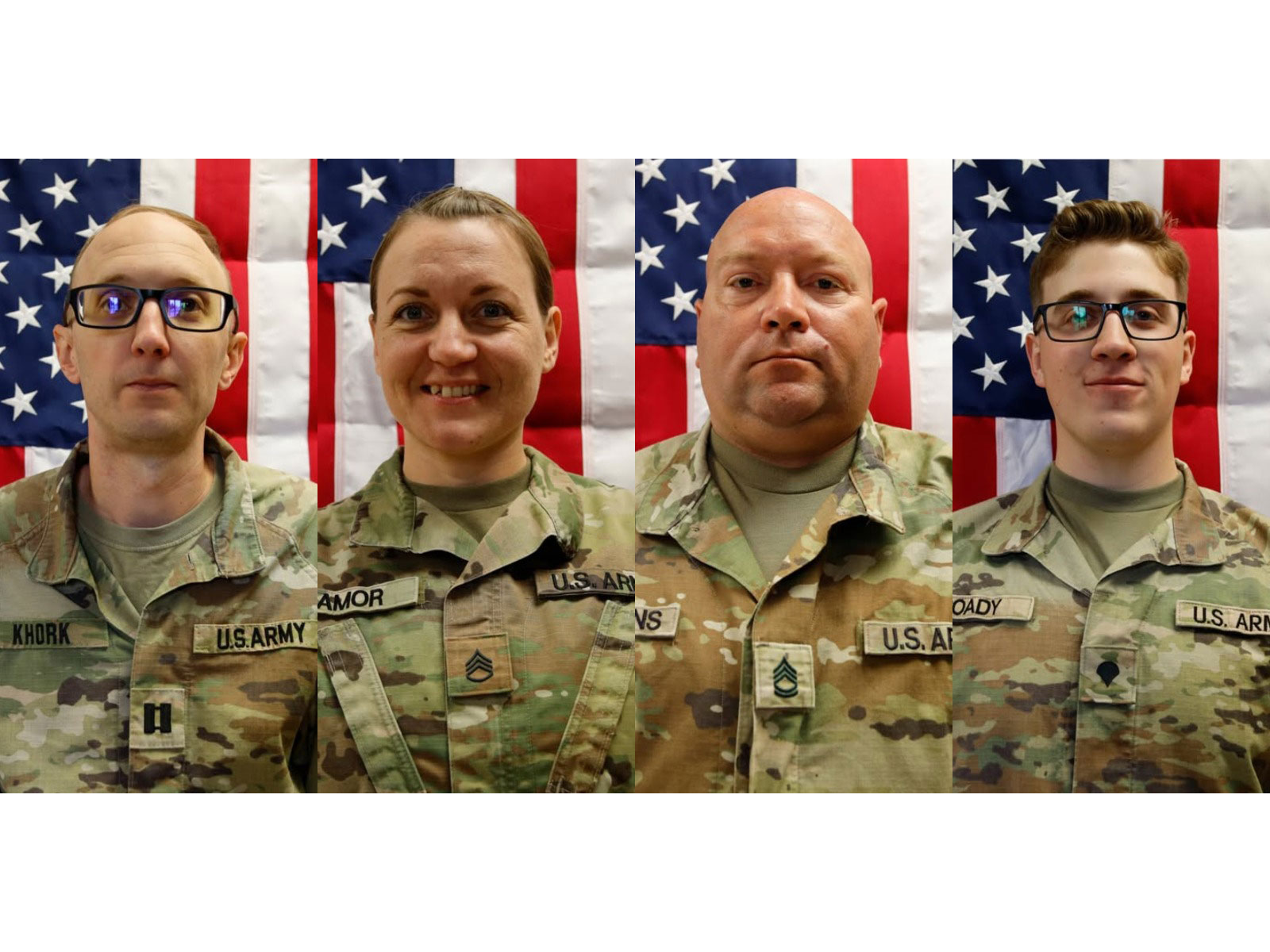 From left: Capt. Cody Khork (35), Sgt. 1st Class Nicole Amor (39), Sgt. 1st Class Noah Tietjens (42) and Sgt. Declan Coady(20) (Photo/X/@USArmyReserve) From left: Capt. Cody Khork (35), Sgt. 1st Class Nicole Amor (39), Sgt. 1st Class Noah Tietjens (42) and Sgt. Declan Coady(20) (Photo/X/@USArmyReserve)