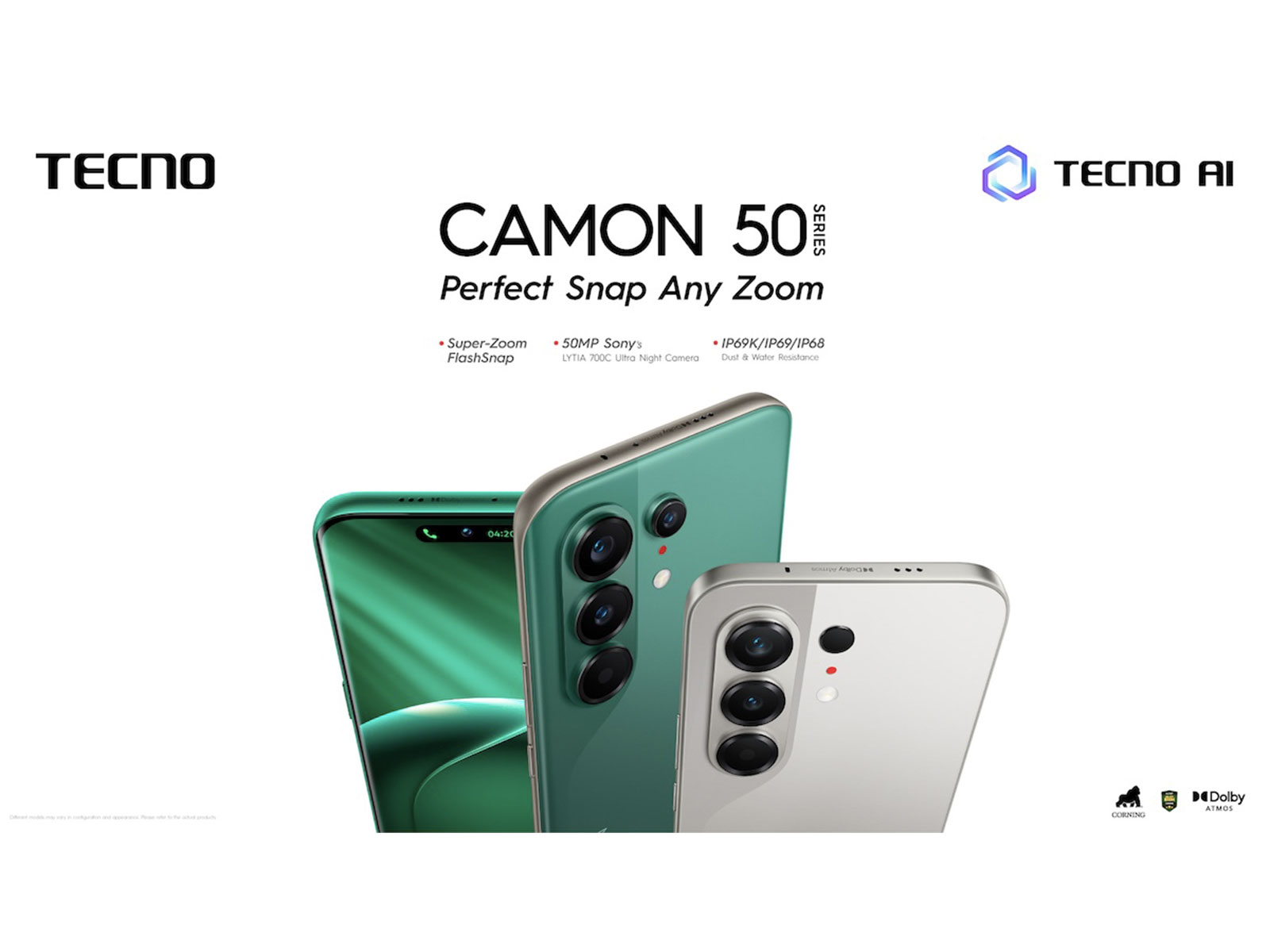 CAMON 50 Series debuts with AI RAW 2.0 and 50MP LYTIA 700C
